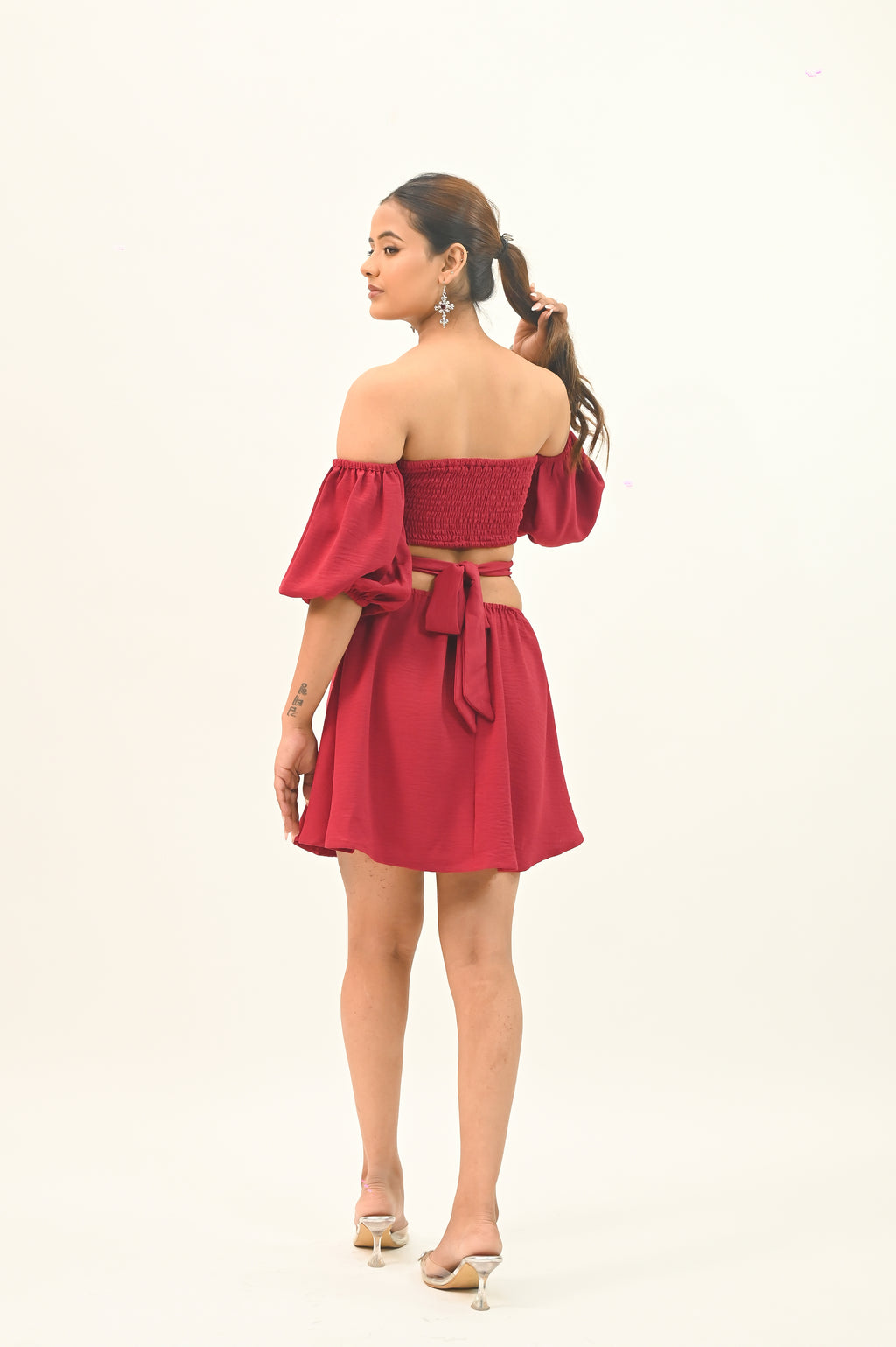 Velvet Rose Mini Dress