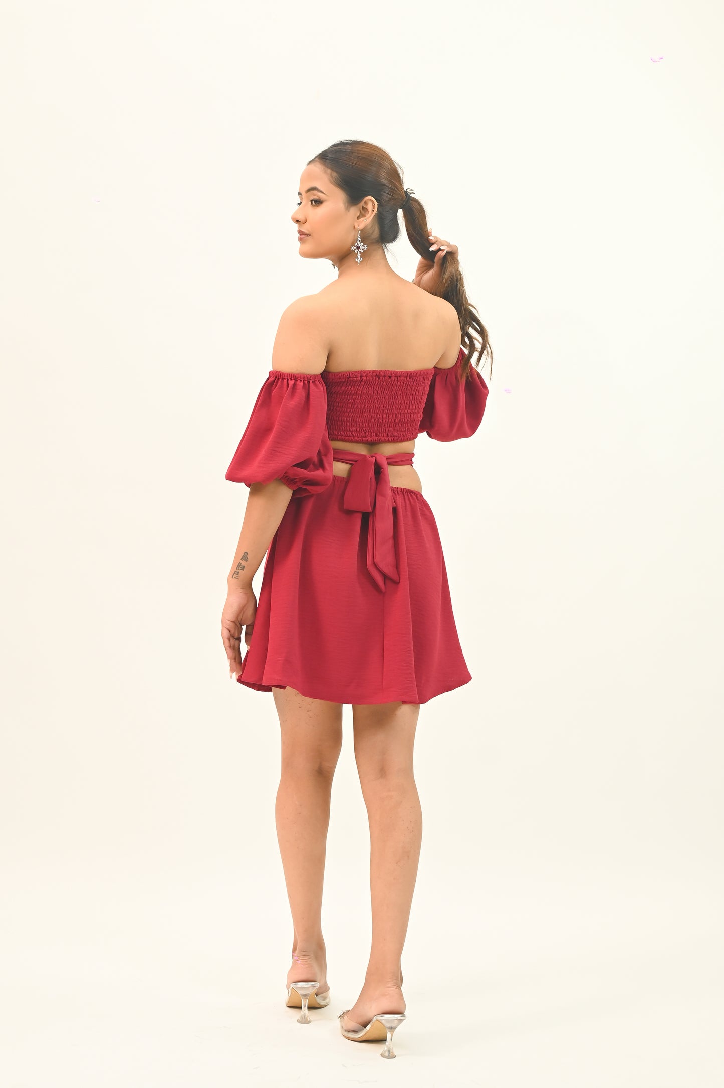 Velvet Rose Mini Dress