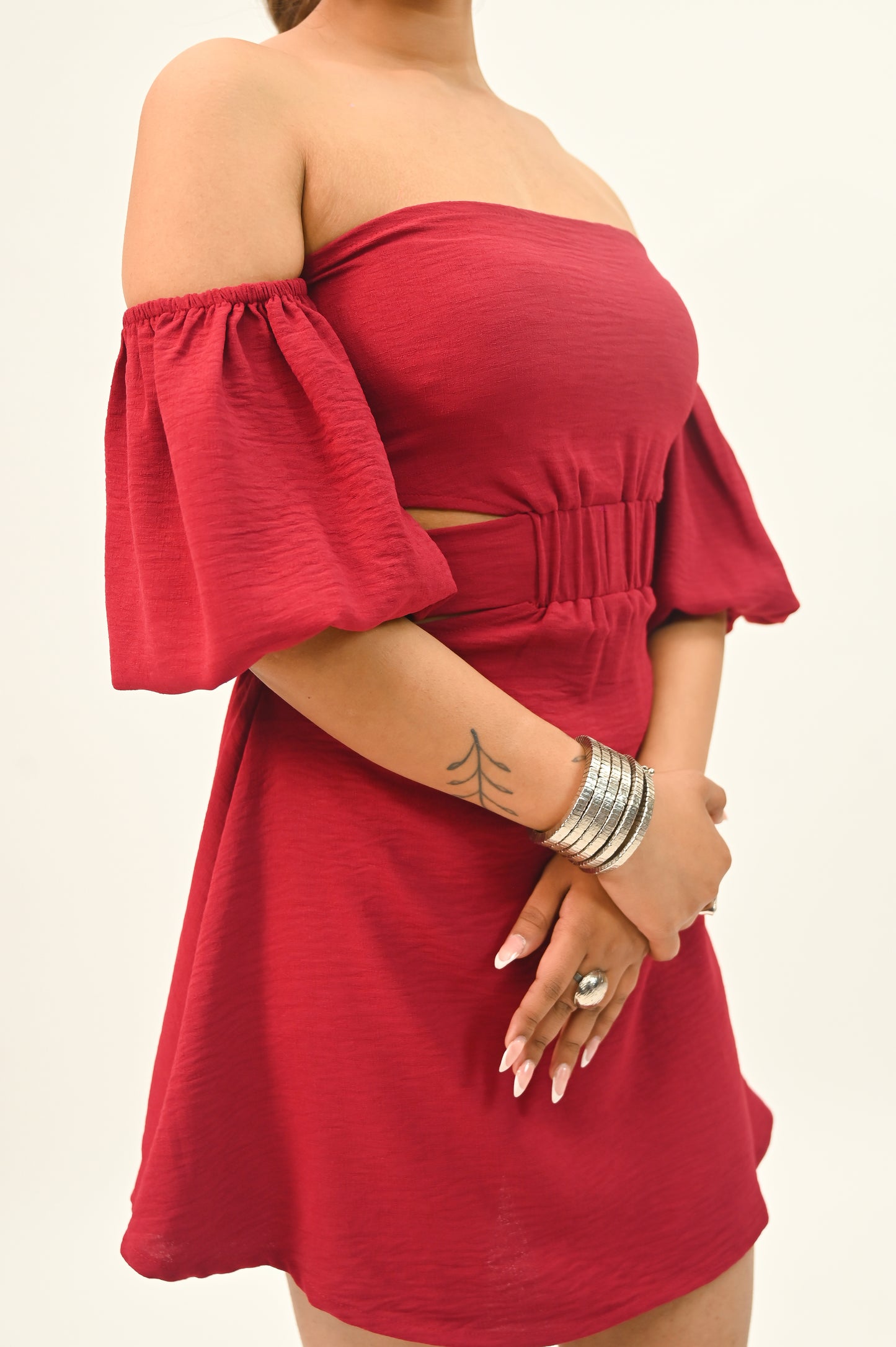 Velvet Rose Mini Dress