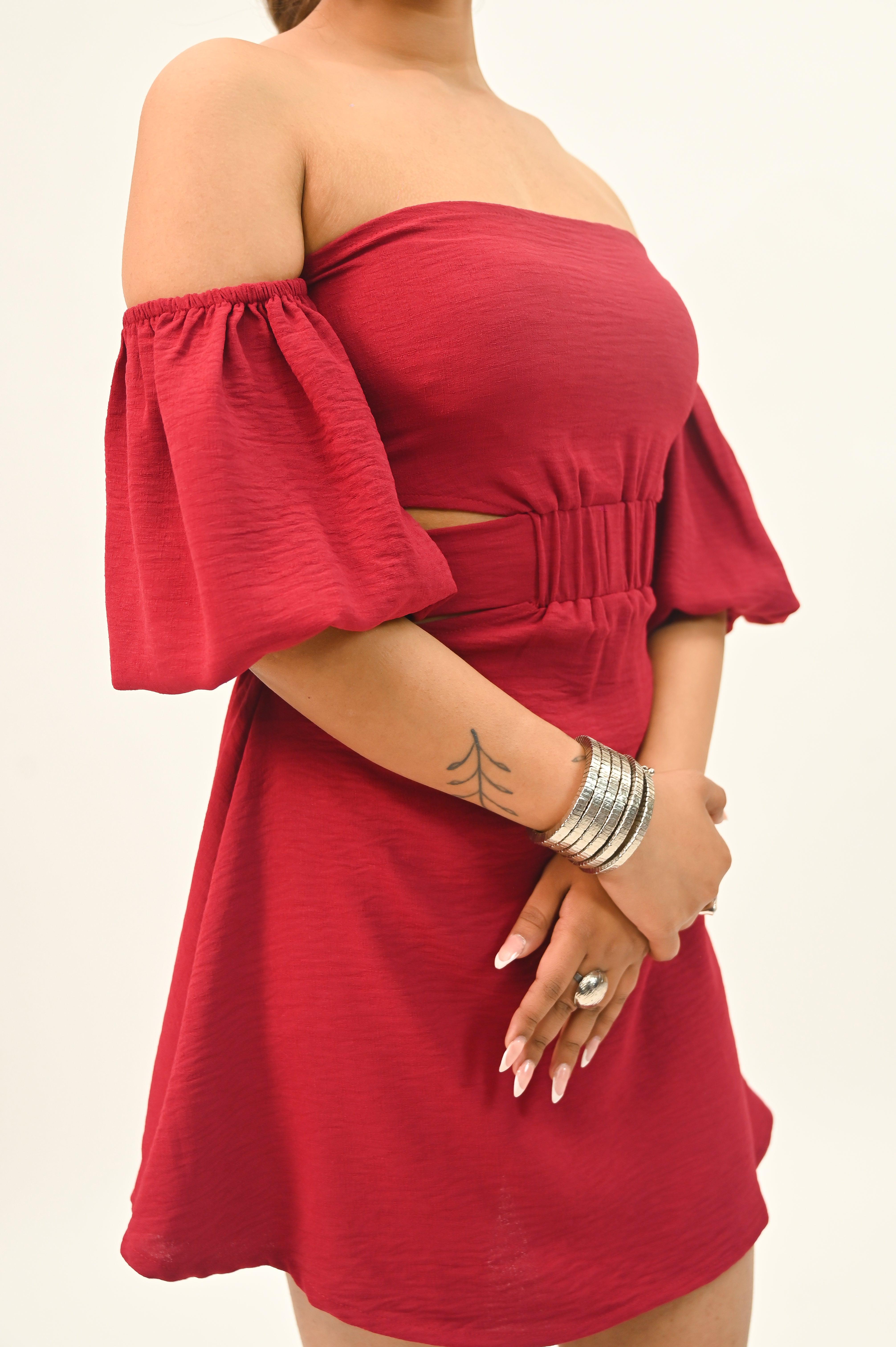 Velvet Rose Mini Dress