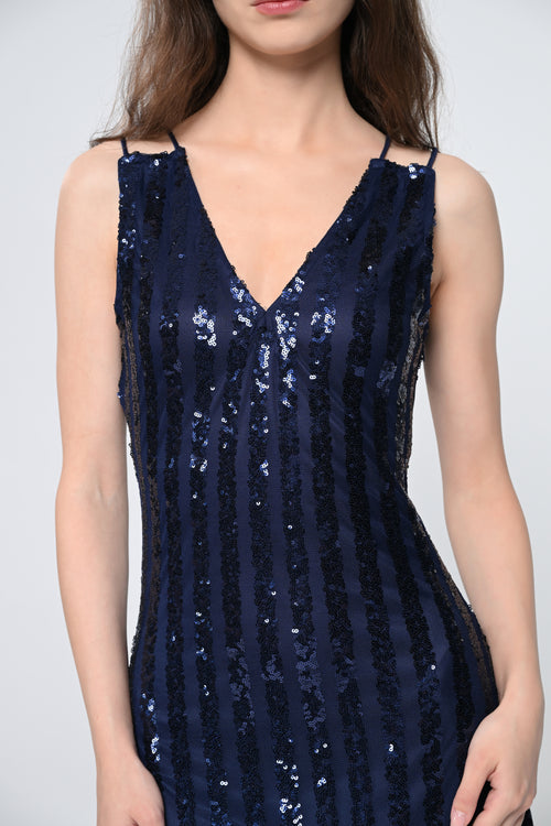 Serena Sapphire Blue Maxi Dress