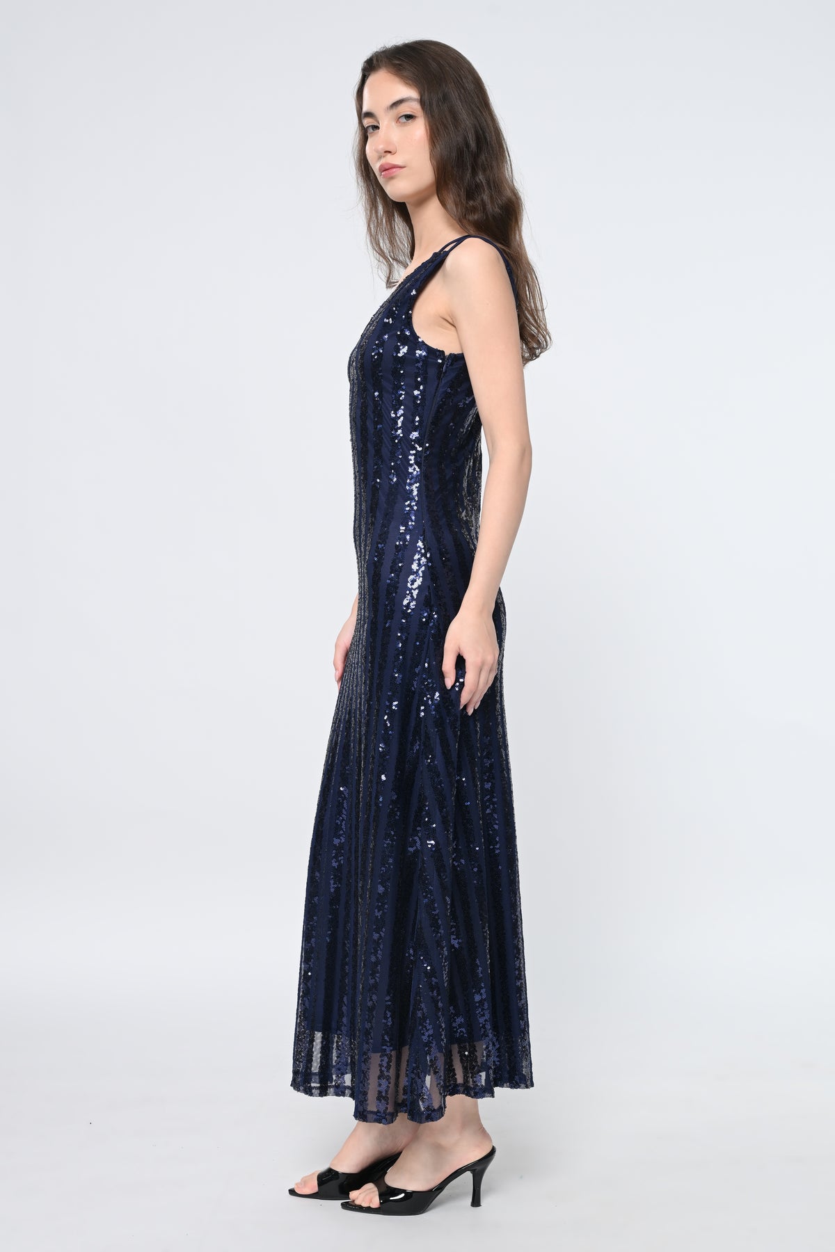 Serena Sapphire Blue Maxi Dress