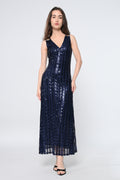 Serena Sapphire Blue Maxi Dress