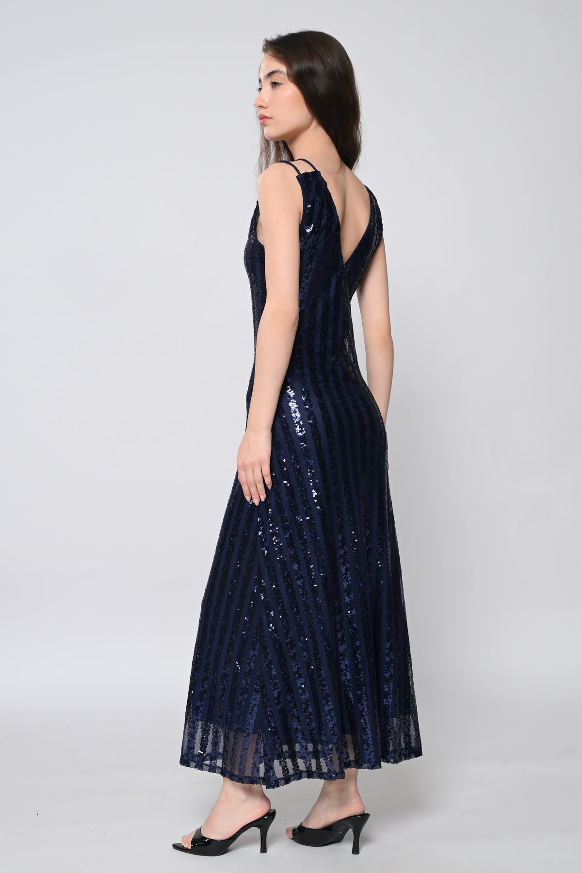 Serena Sapphire Blue Maxi Dress