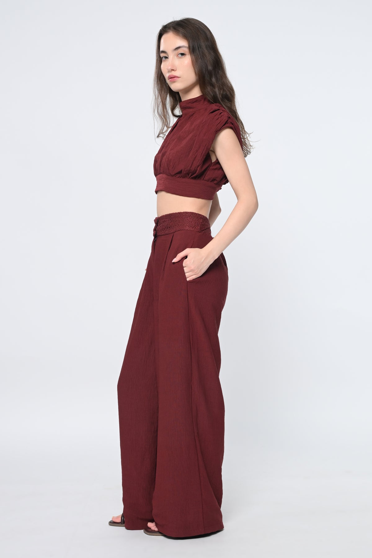 Bordeaux Luxe Co-Ord Set