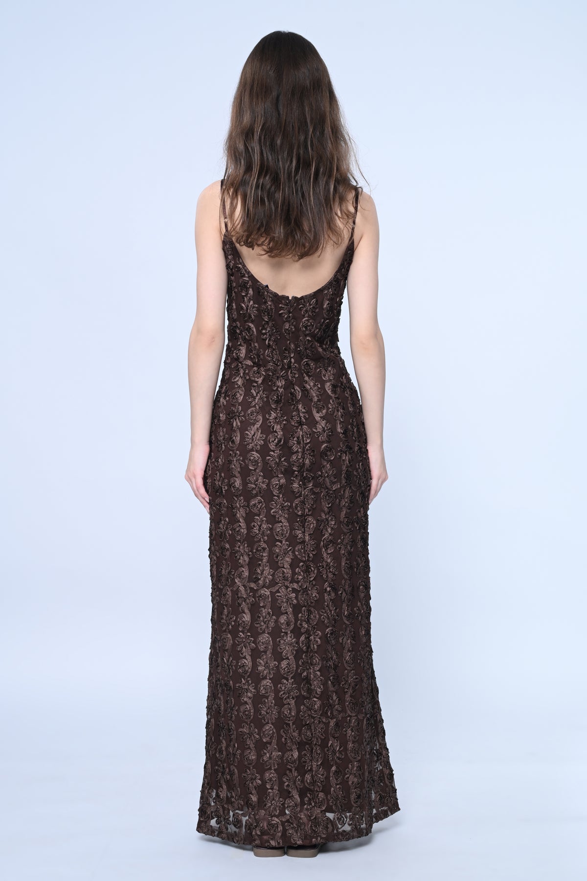 Chocolate Bloom Maxi Dress