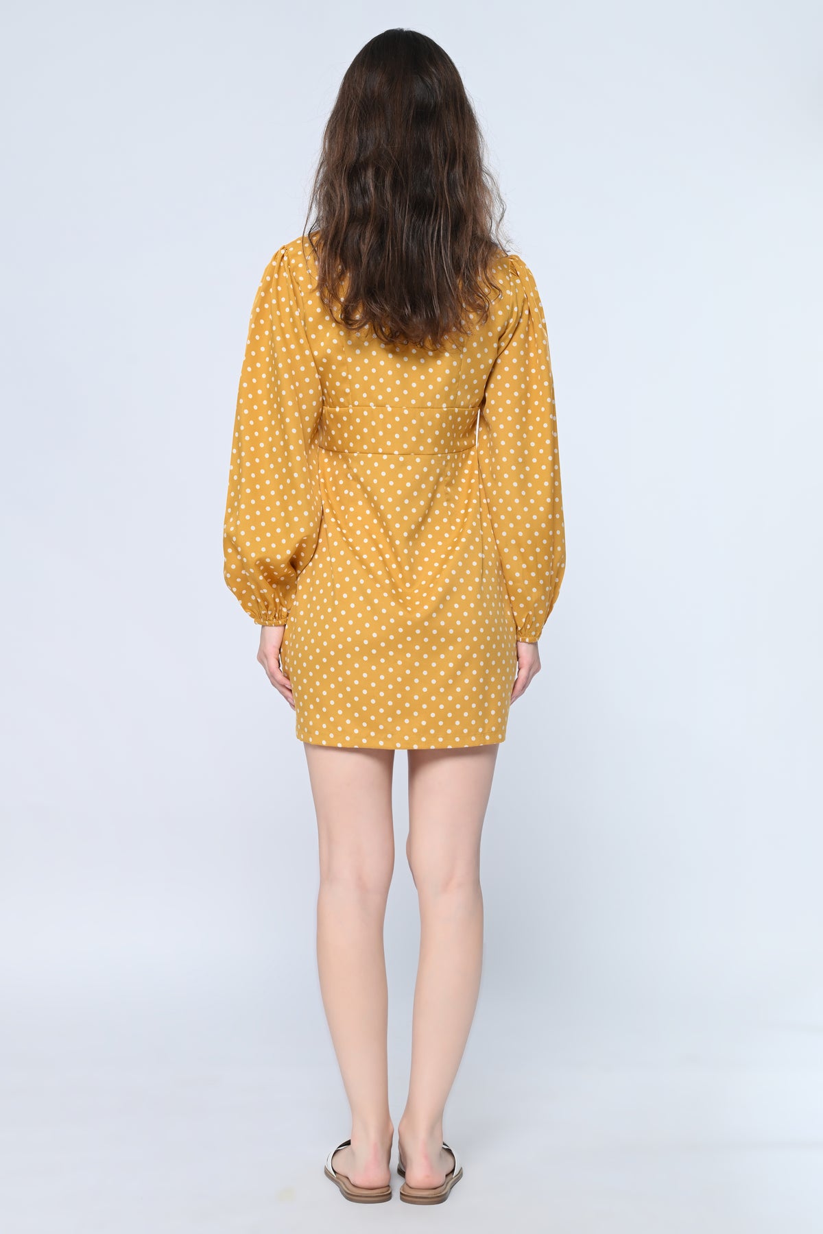 Mustard Muse V-neck Bodycon Dress