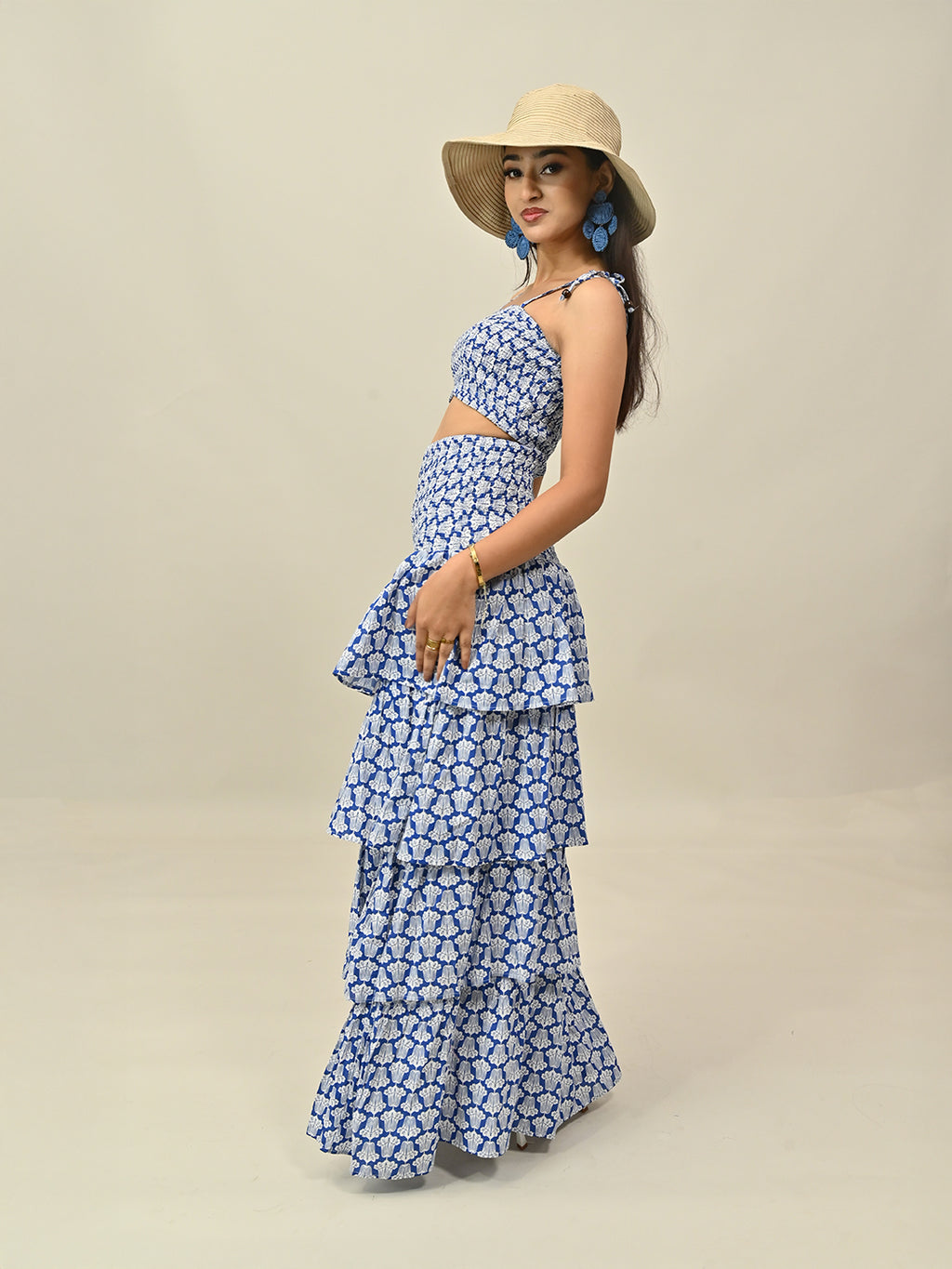 Blue Printed Co-Ord Set