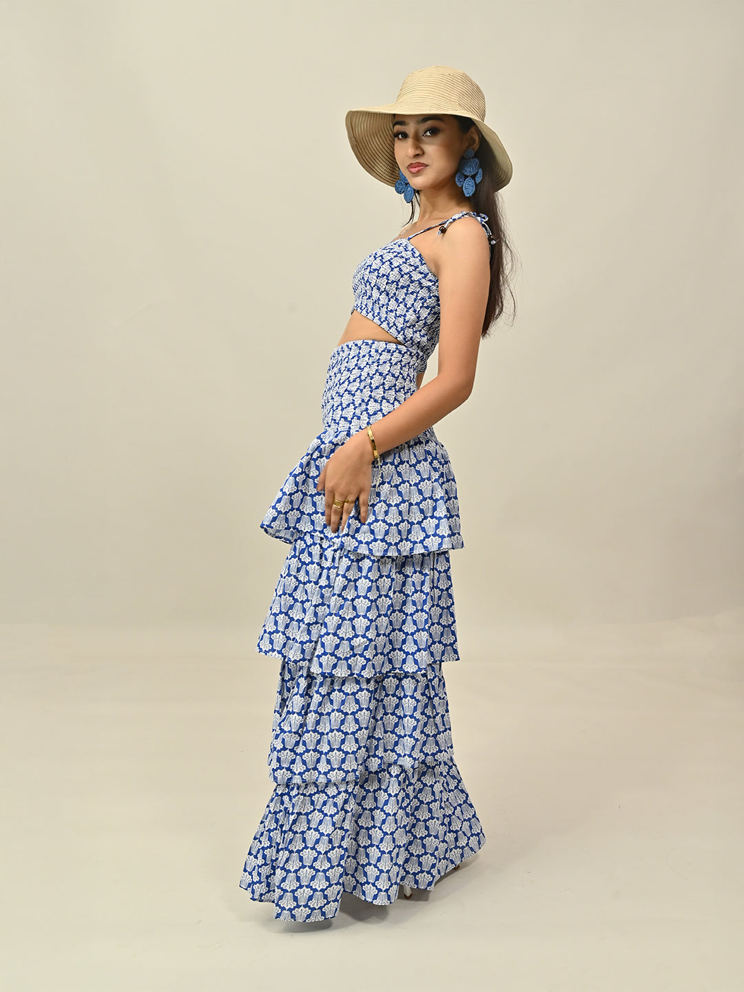 Blue Printed Co-Ord Set