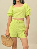 Green Schiffli Co-Ord Set