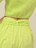 Green Schiffli Co-Ord Set