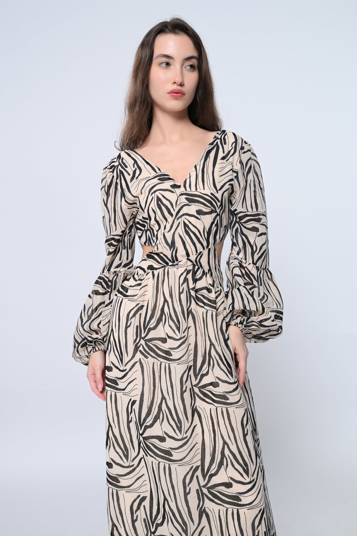 Safari Chic Maxi Dress