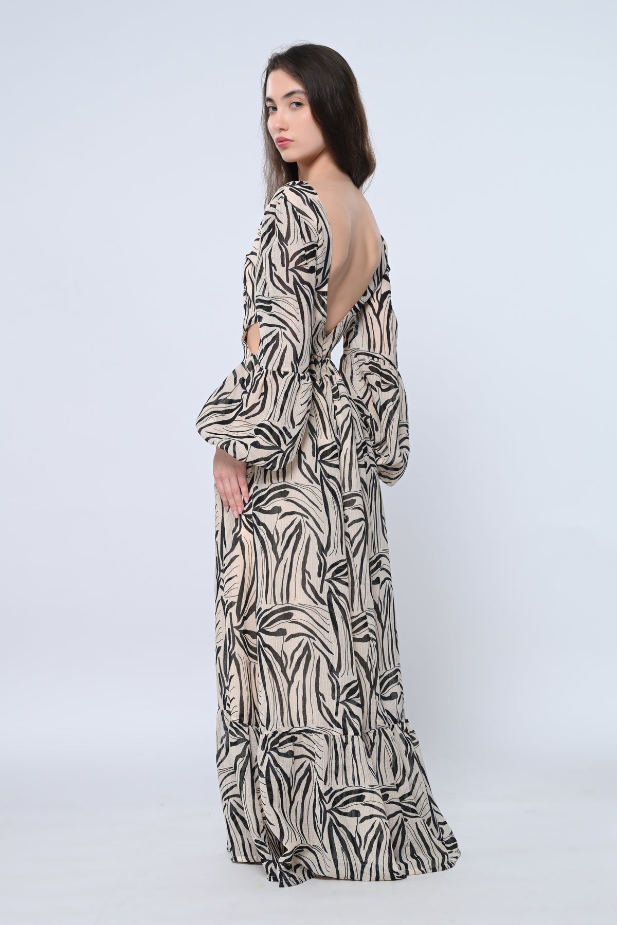 Safari Chic Maxi Dress