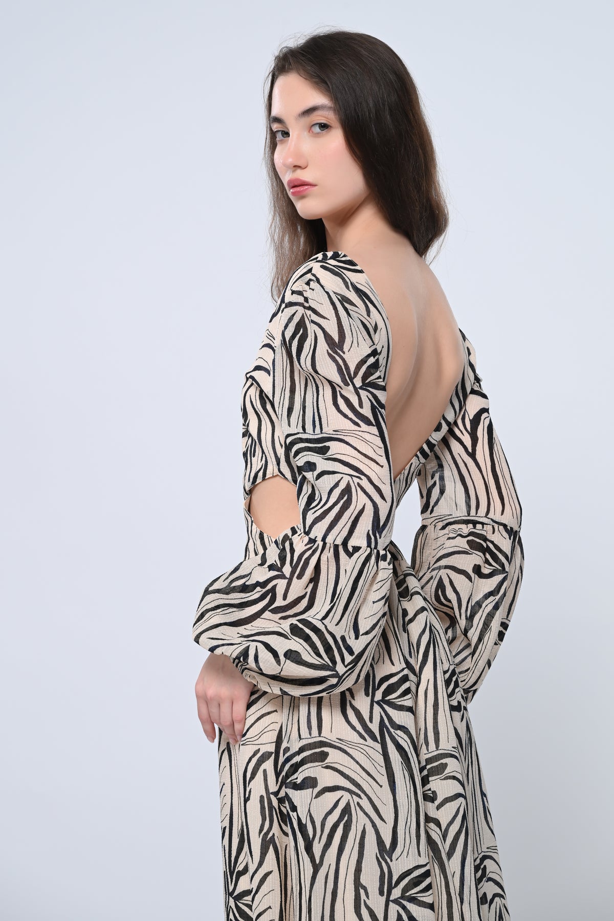 Safari Chic Maxi Dress