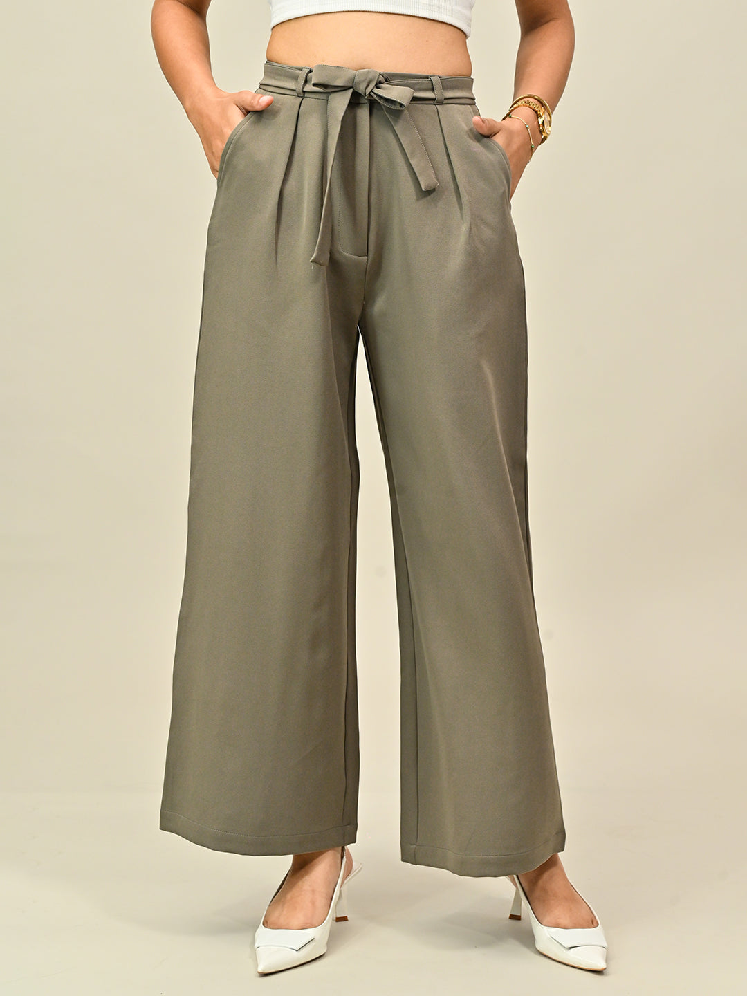 GREY DRAWSTRING PANTS