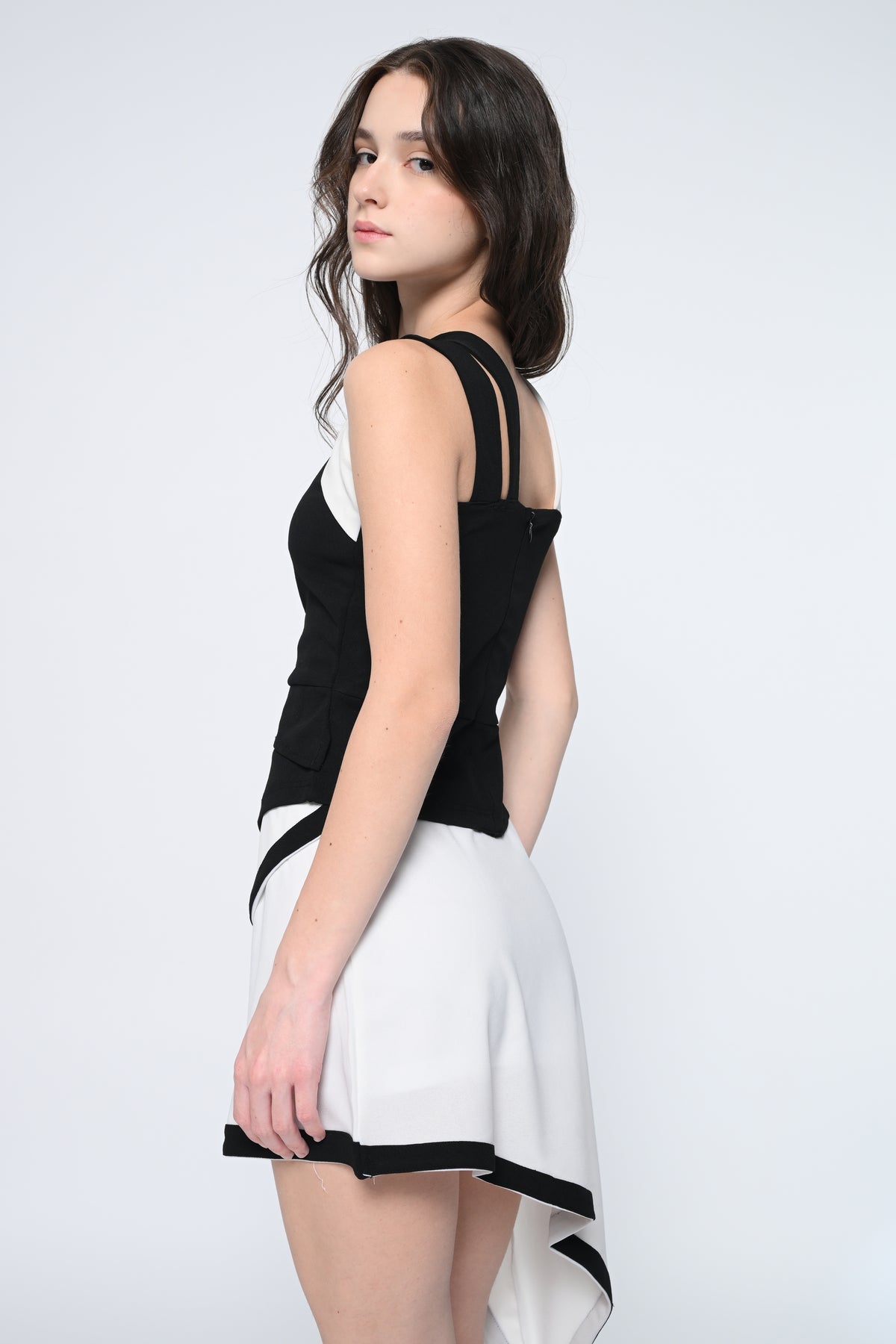 White Asymetrical Skirt