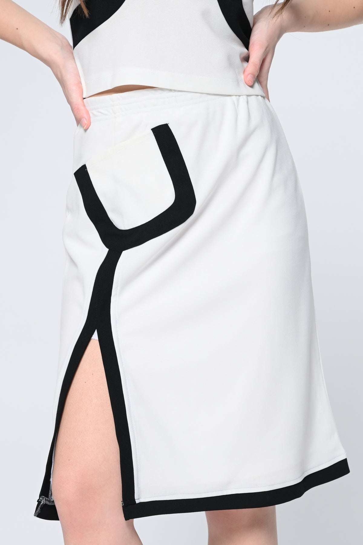 White Pocket Skirt