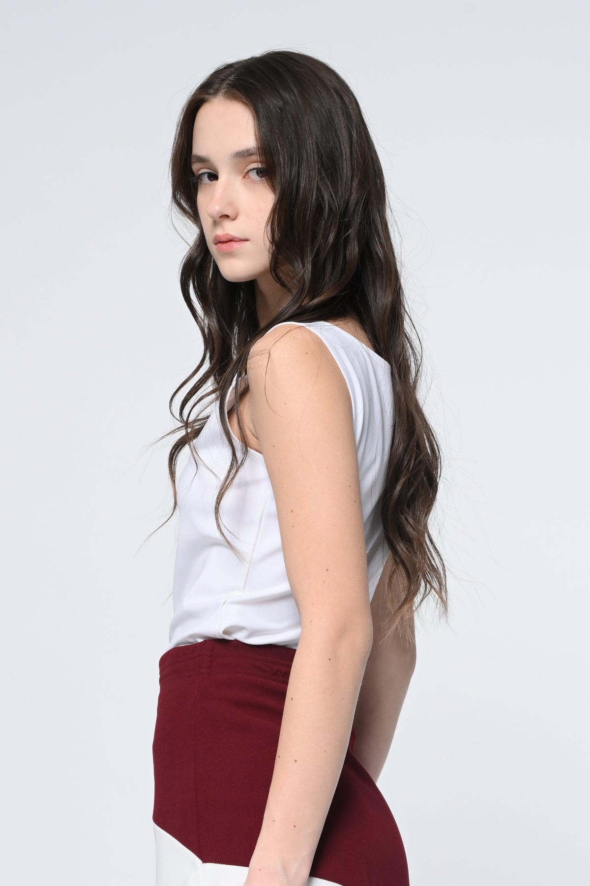 White Buckel Top