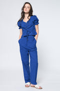 Royal Blue Schiffli Co-Rd Set