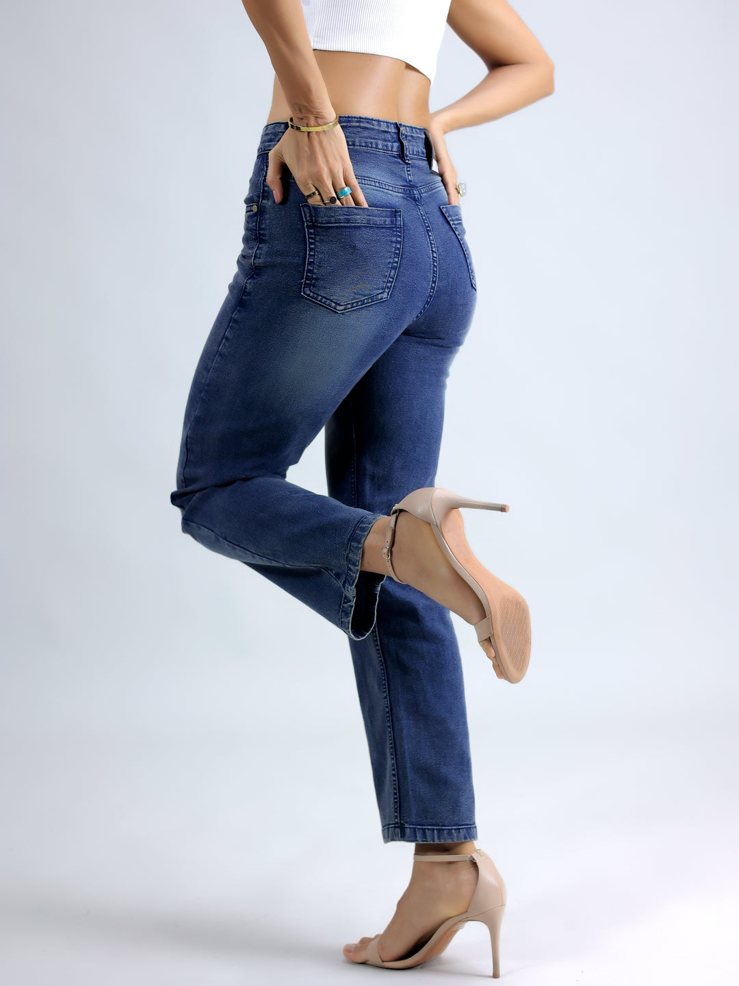 Blue Basic Denim Jeans