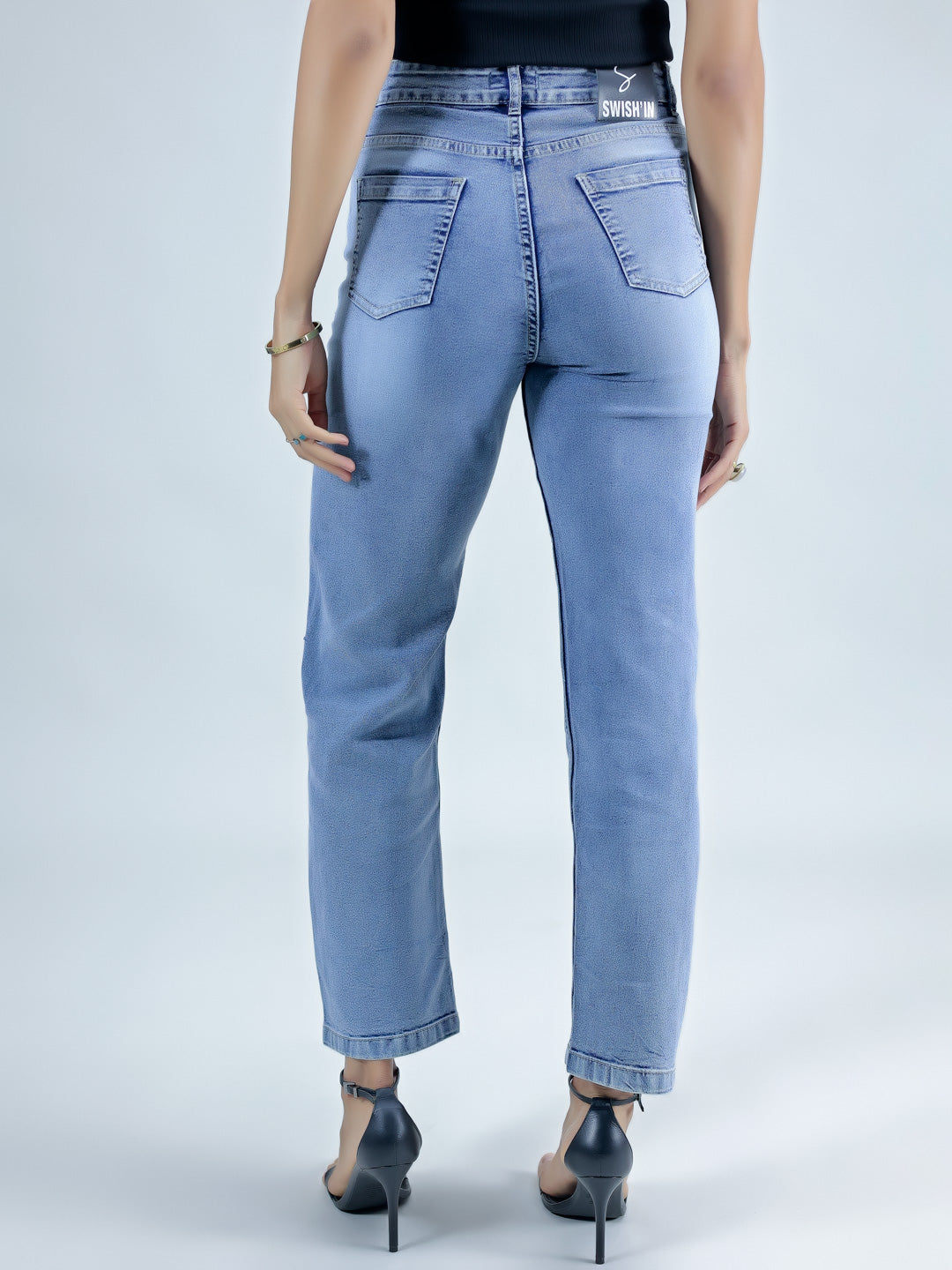 Light Blue Basic Five Pocket Jeans