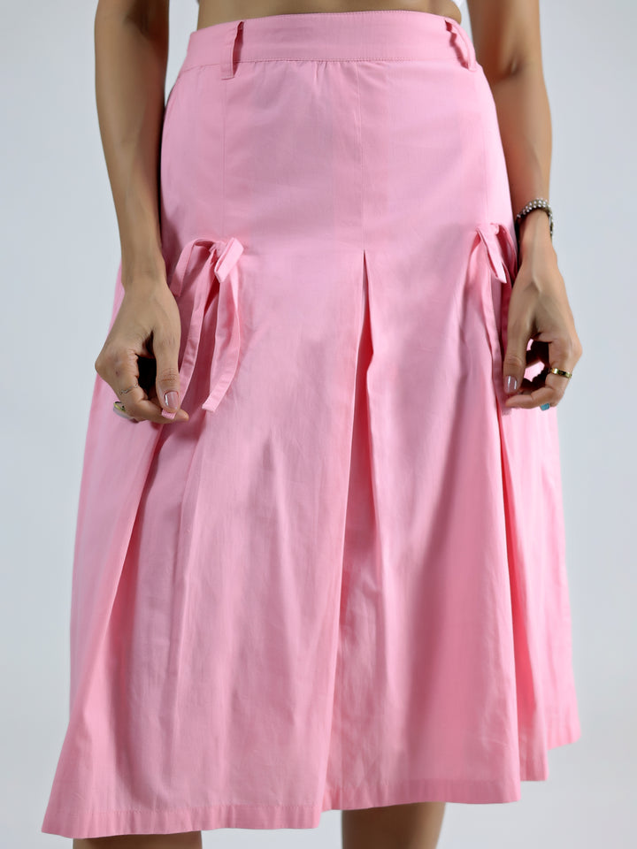 PINK BOW SKIRT