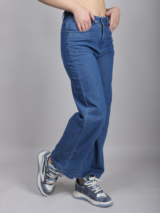 Blue High Waist Denim Jeans