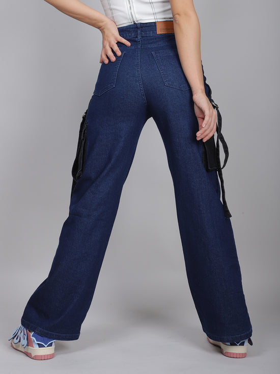 Side Pocket Blue Denim Jeans
