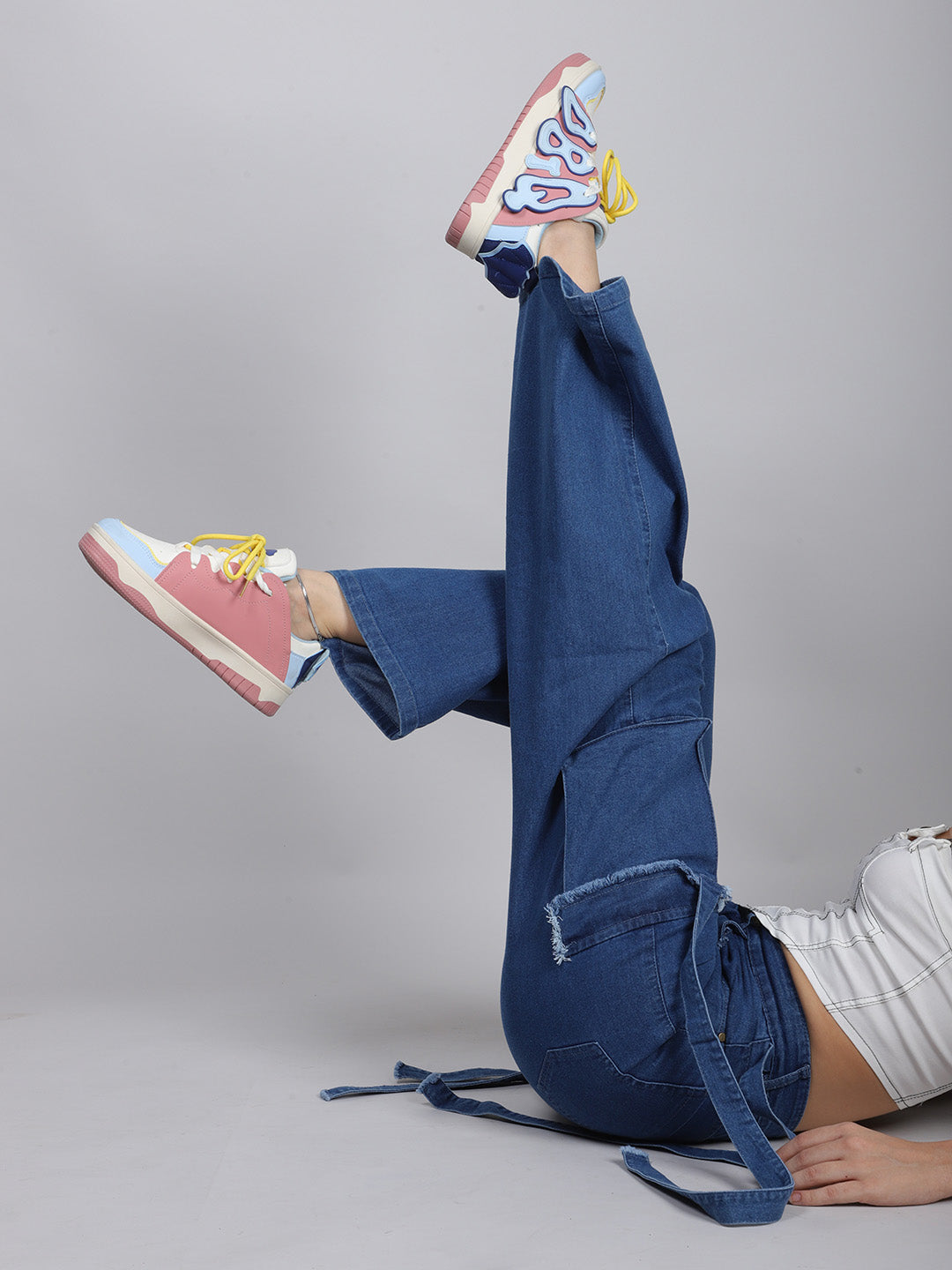 Blue Side Pocket Denim Jeans