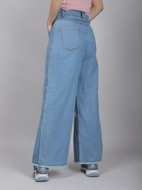 Light Blue Bone Pocket Straight Fit Jeans