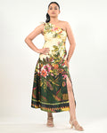 Forest Reverie One Shoulder Dress