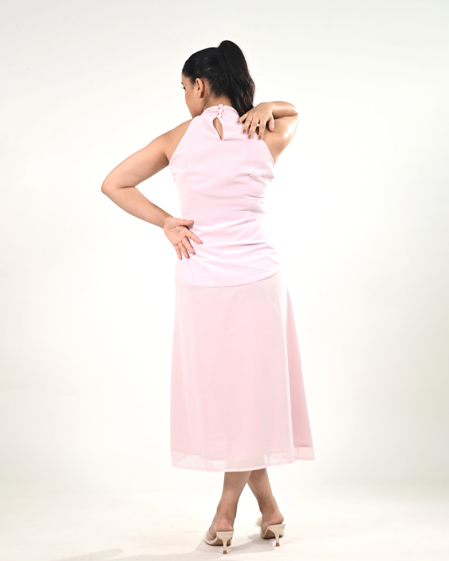 Blush Serenity Midi Dress