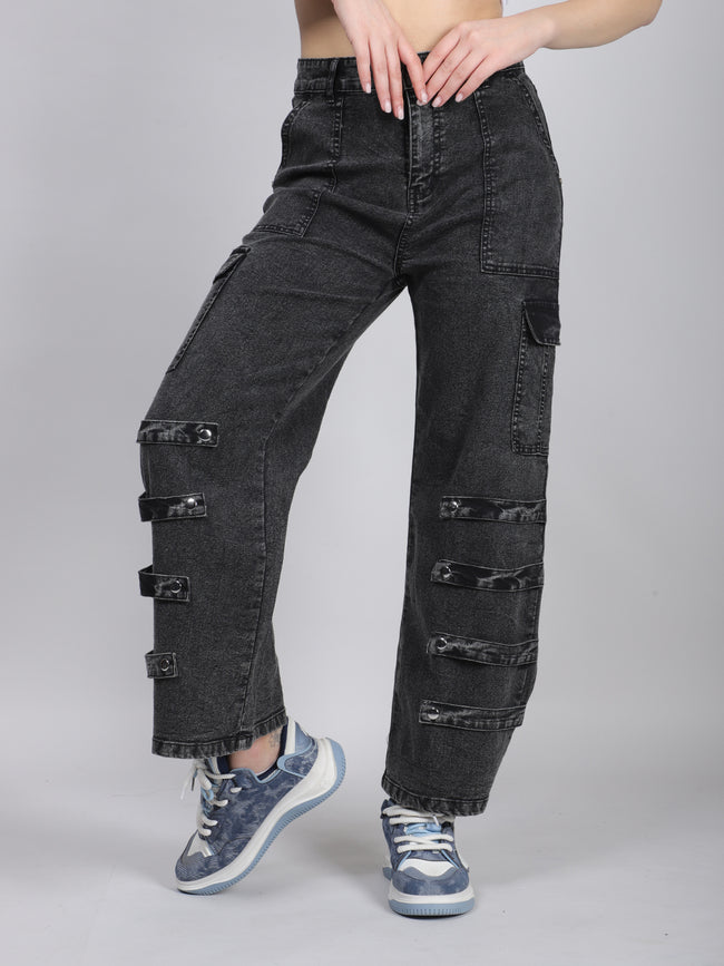 Cargo Six Pocket Denim Jeans Main Image