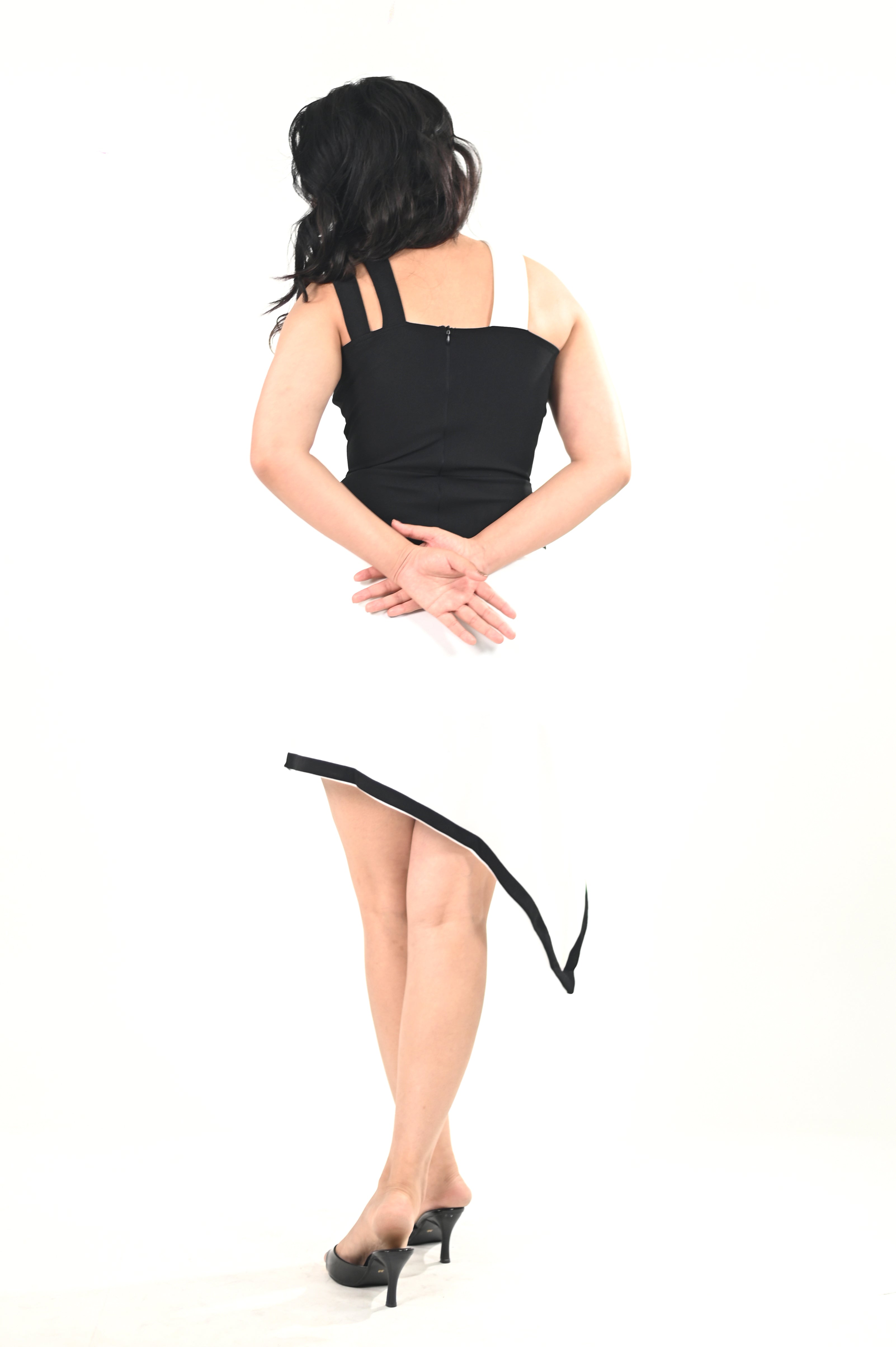 Asymmetrical Black & White Co-ord Set