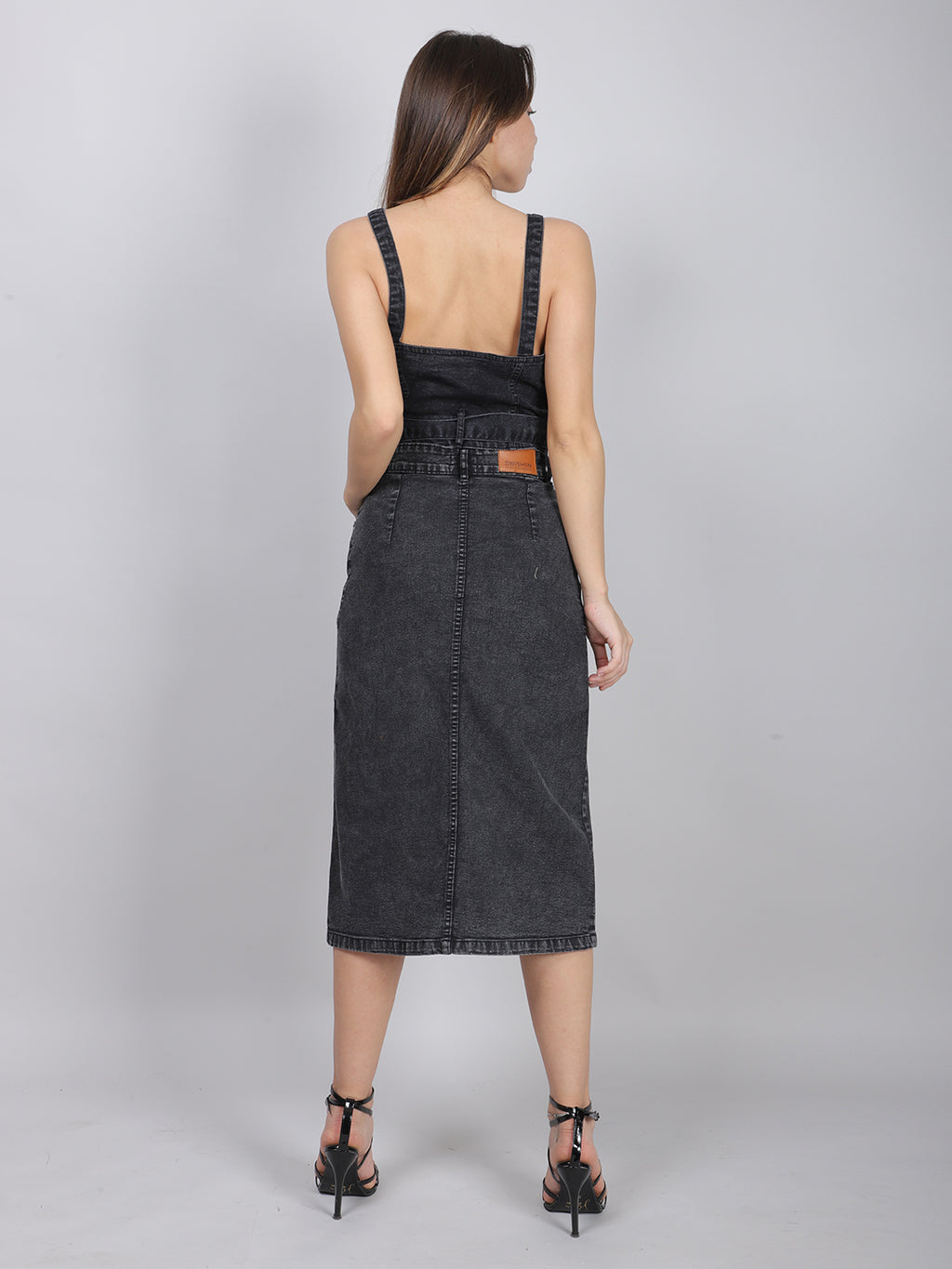 Sleeveless Denim Crop Top