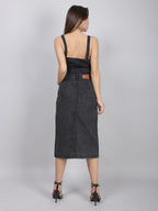 Sleeveless Denim Crop Top