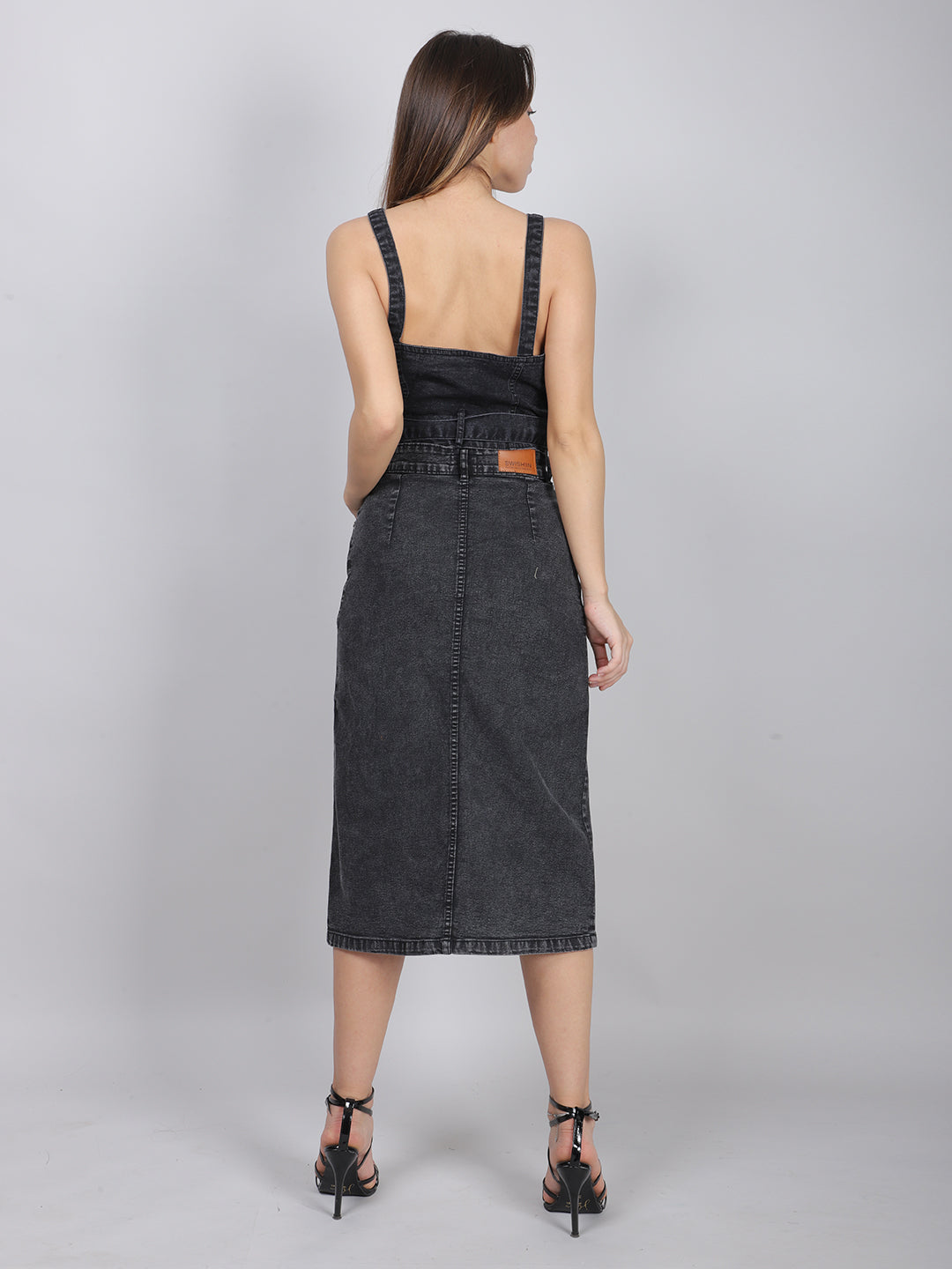 Sleeveless Denim Crop Top