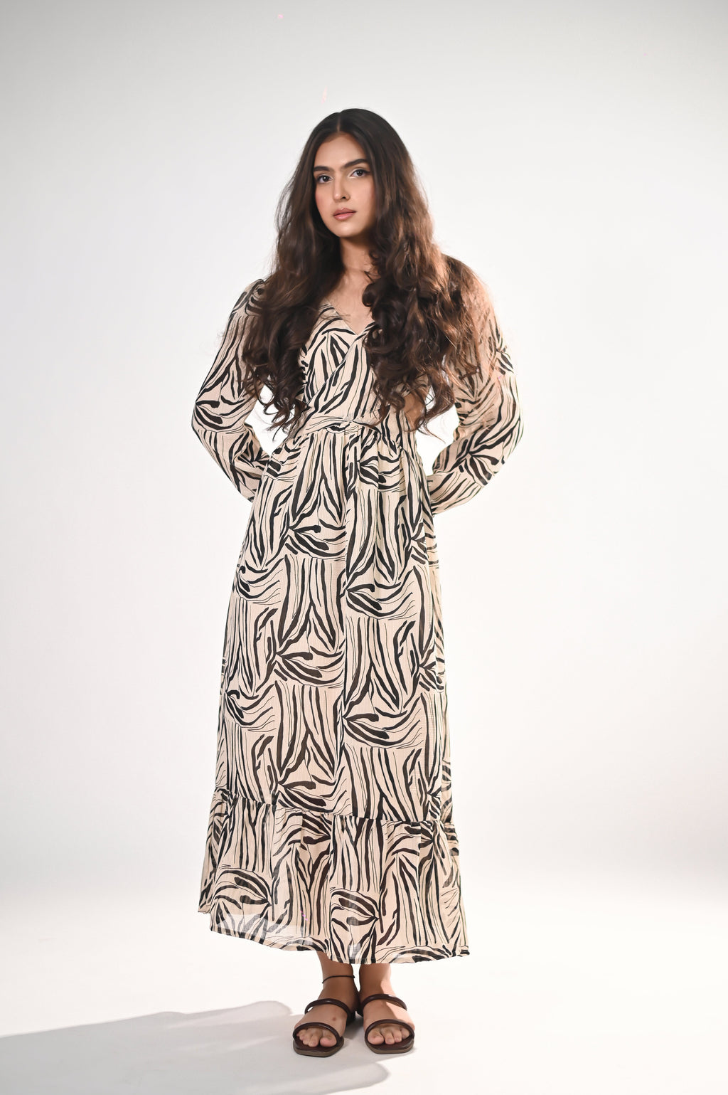 Safari Chic Maxi Dress
