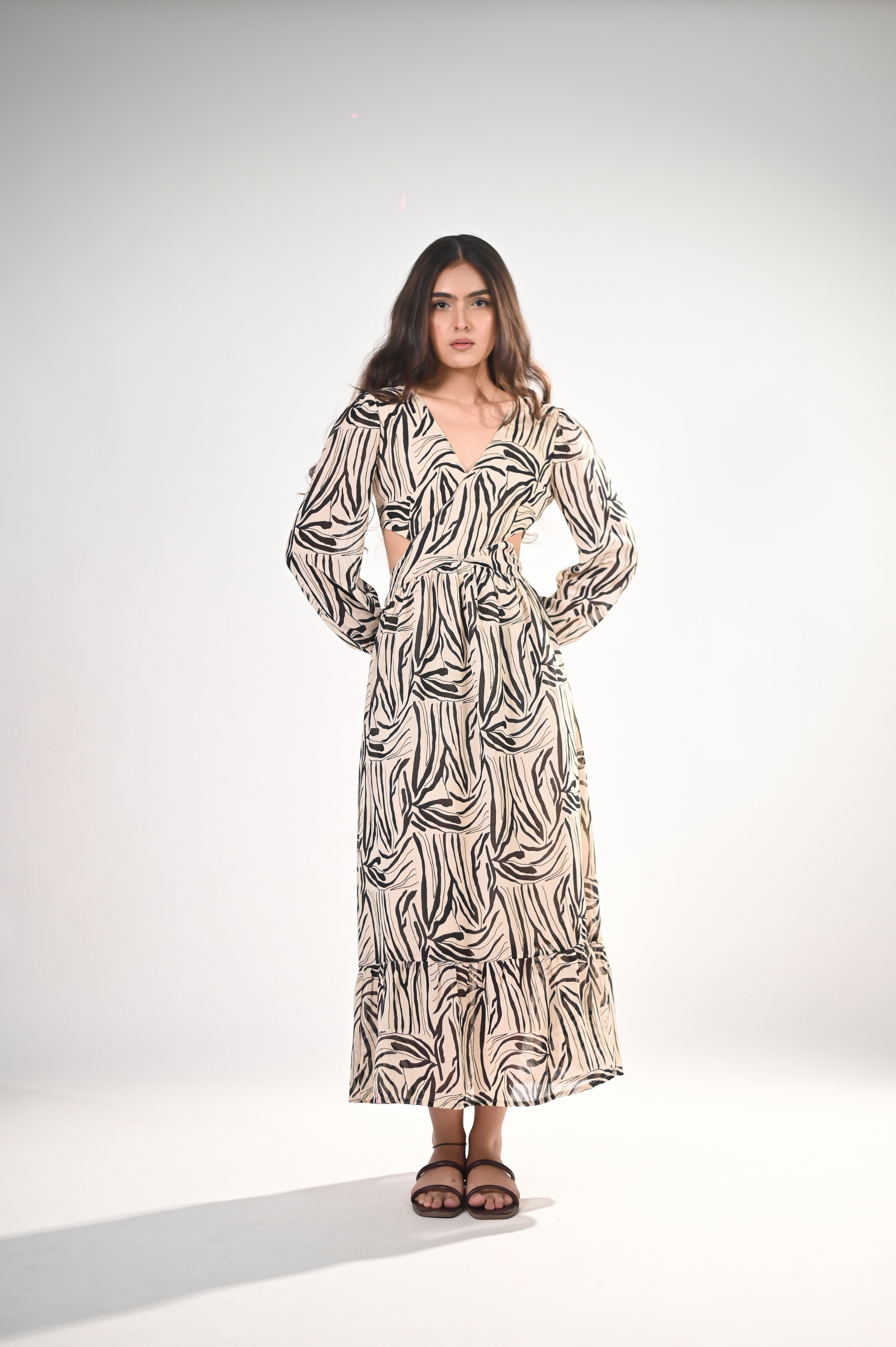 Safari Chic Maxi Dress