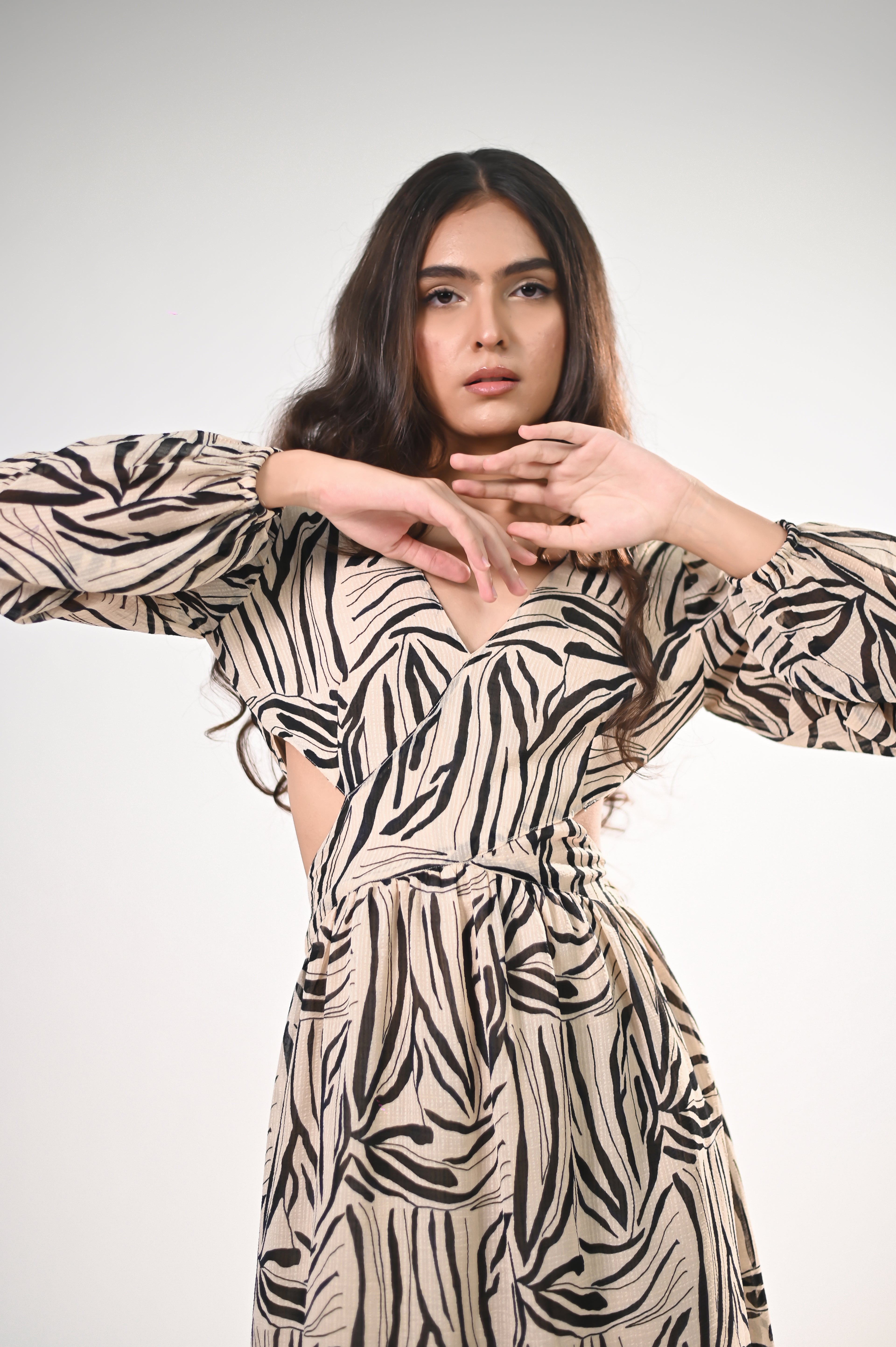 Safari Chic Maxi Dress