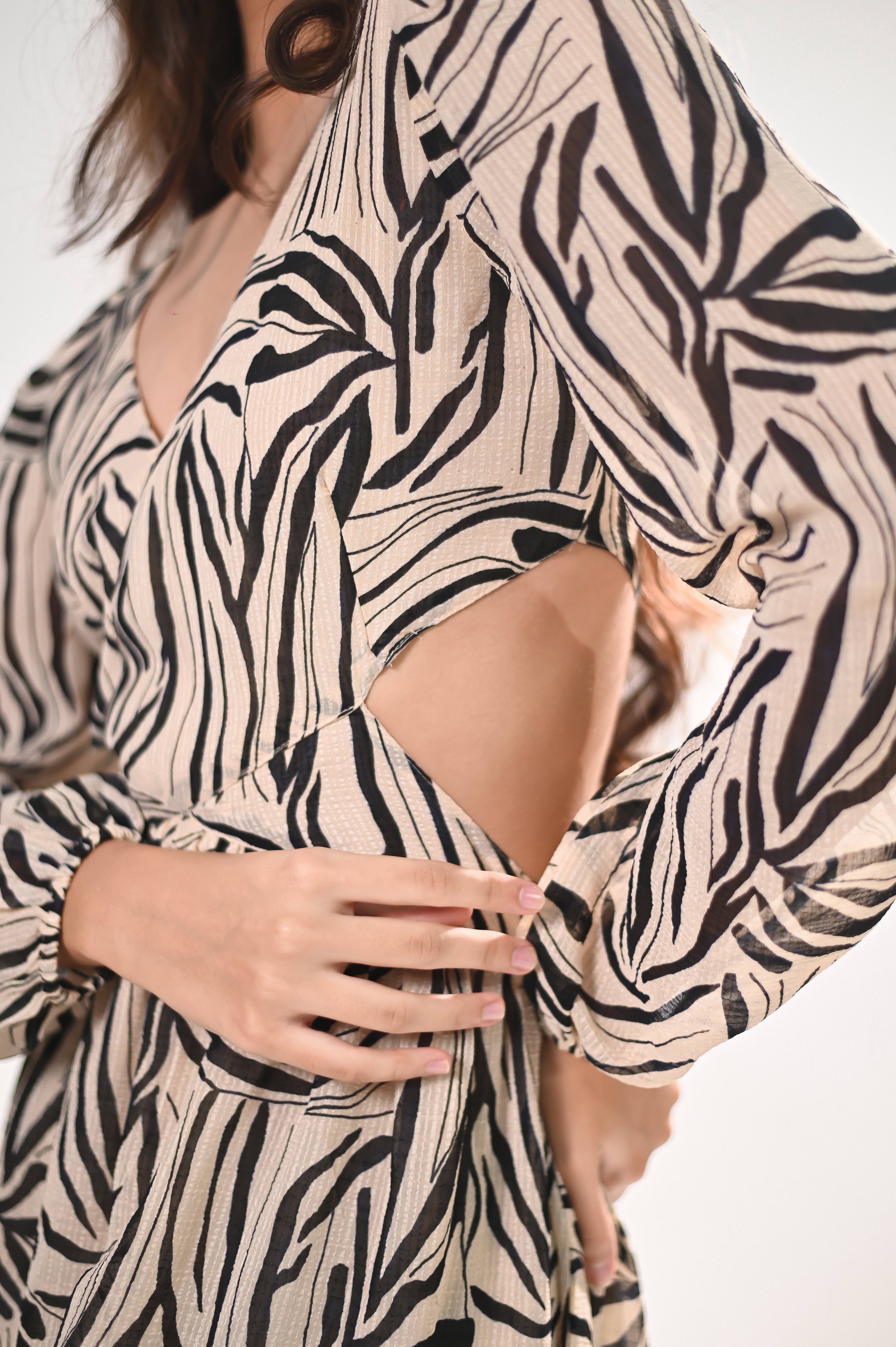 Safari Chic Maxi Dress