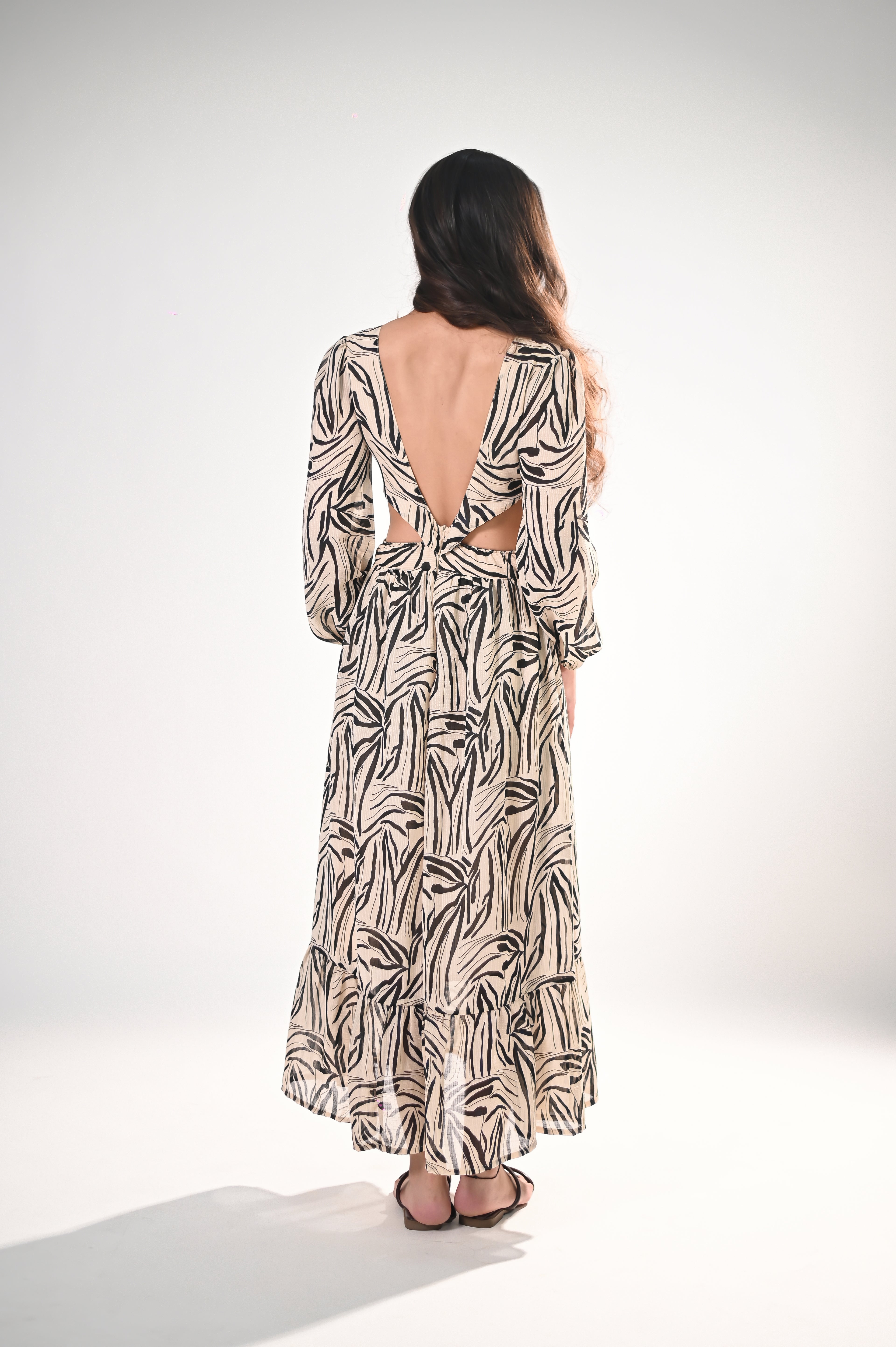 Safari Chic Maxi Dress