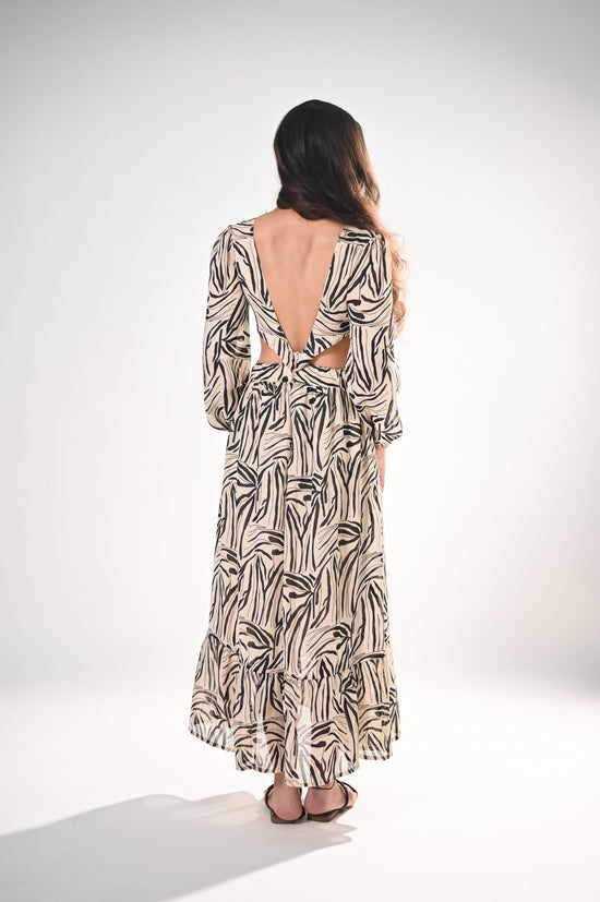 Safari Chic Maxi Dress