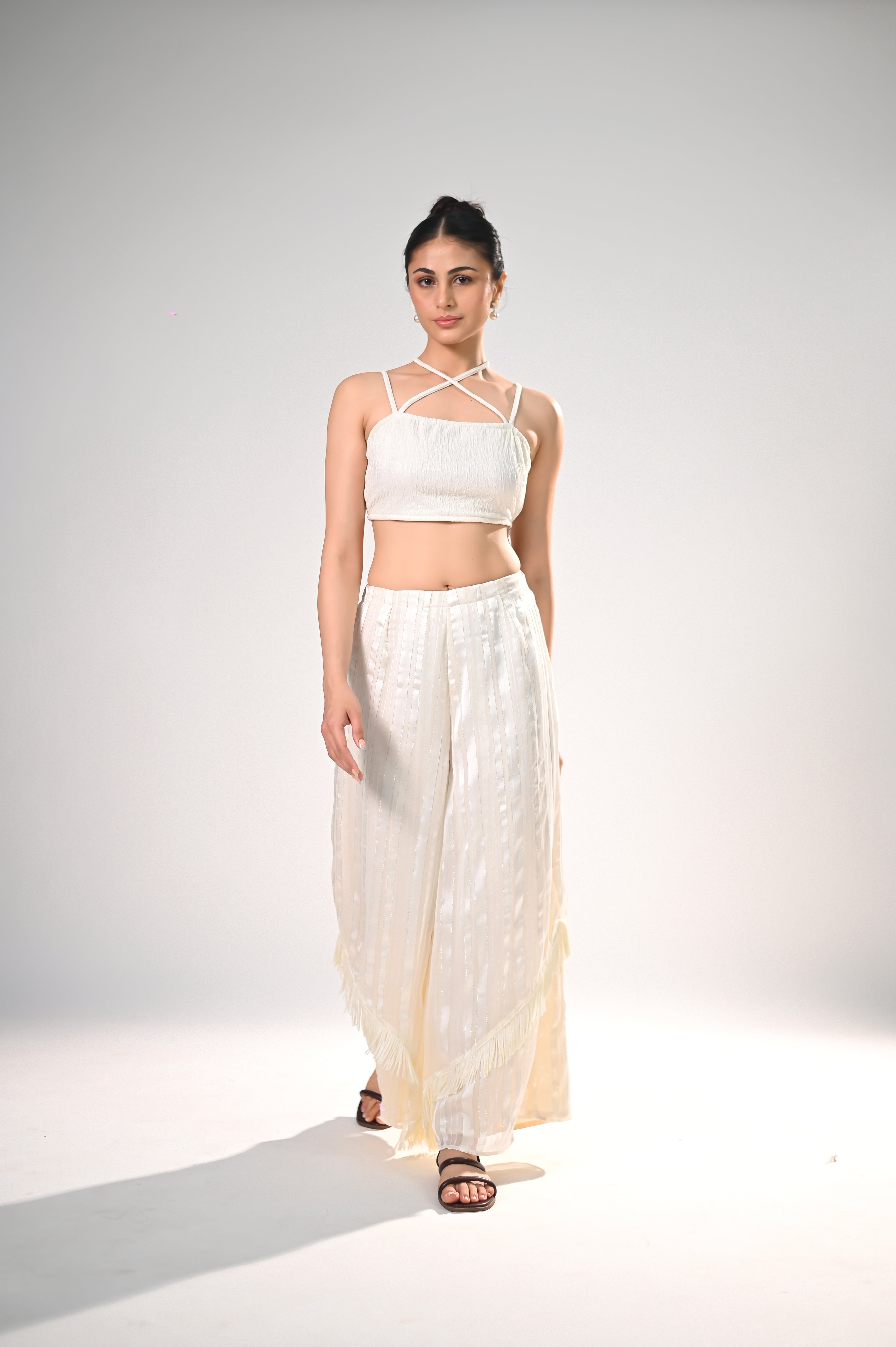 Boho-Glam Criss-Cross Co-ord Set