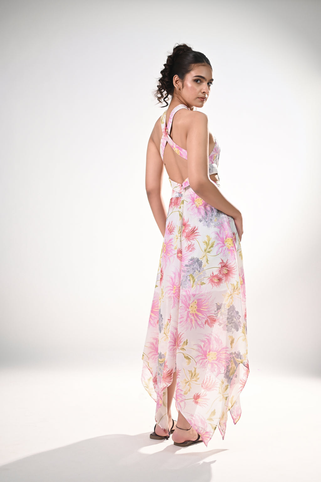 Blooming Grace Asymmetrical Dress