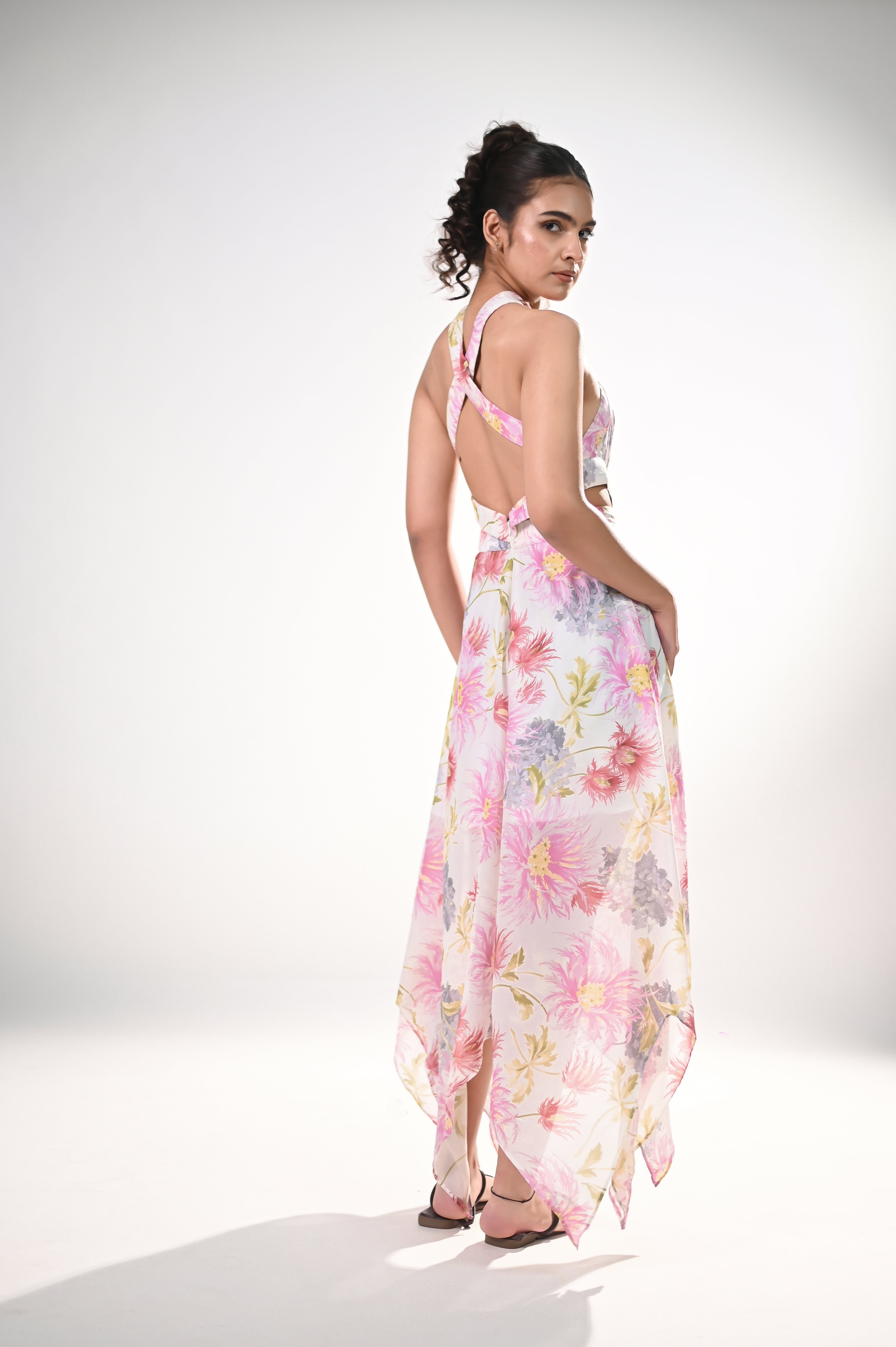 Blooming Grace Asymmetrical Dress