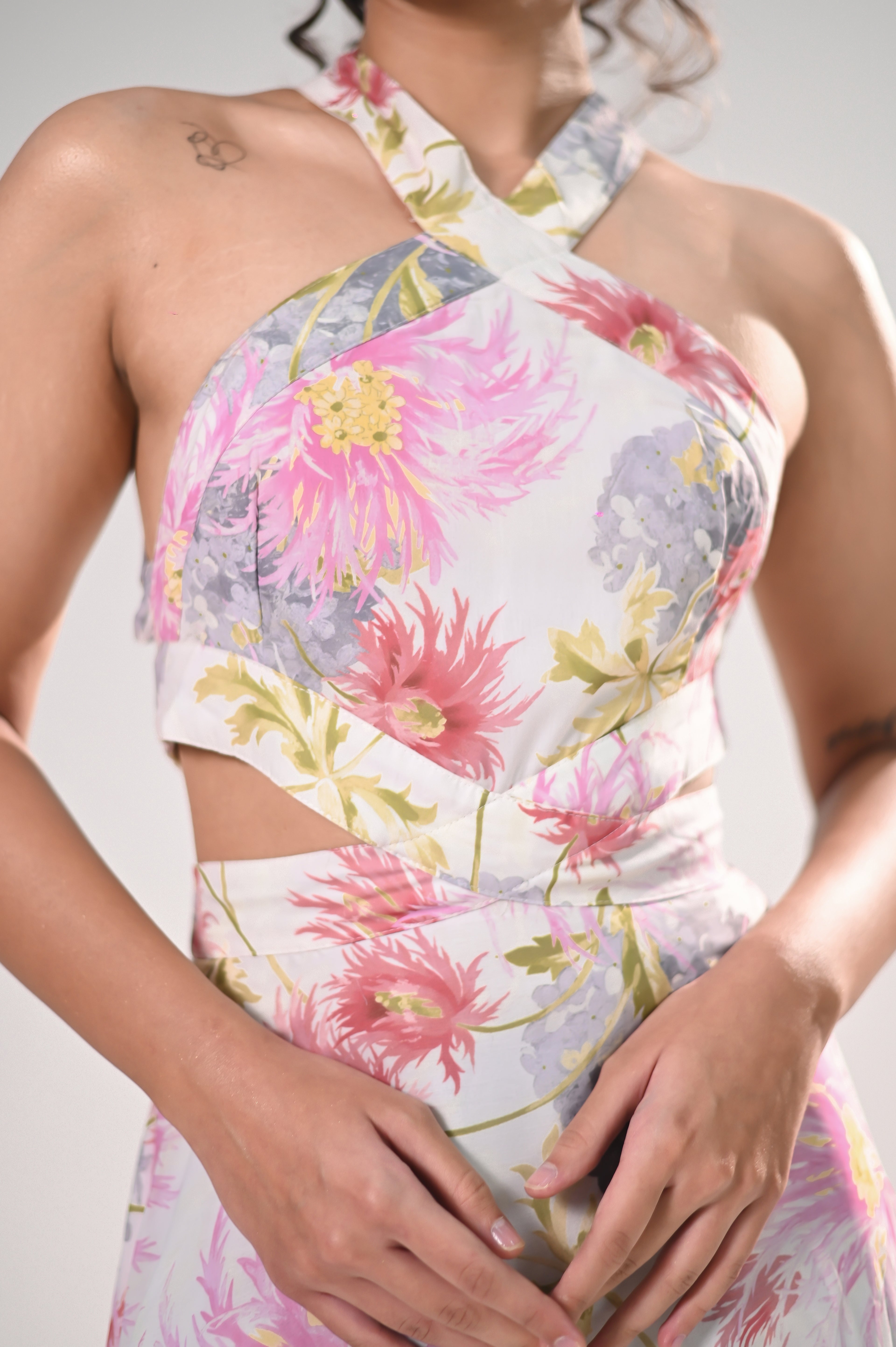 Blooming Grace Asymmetrical Dress
