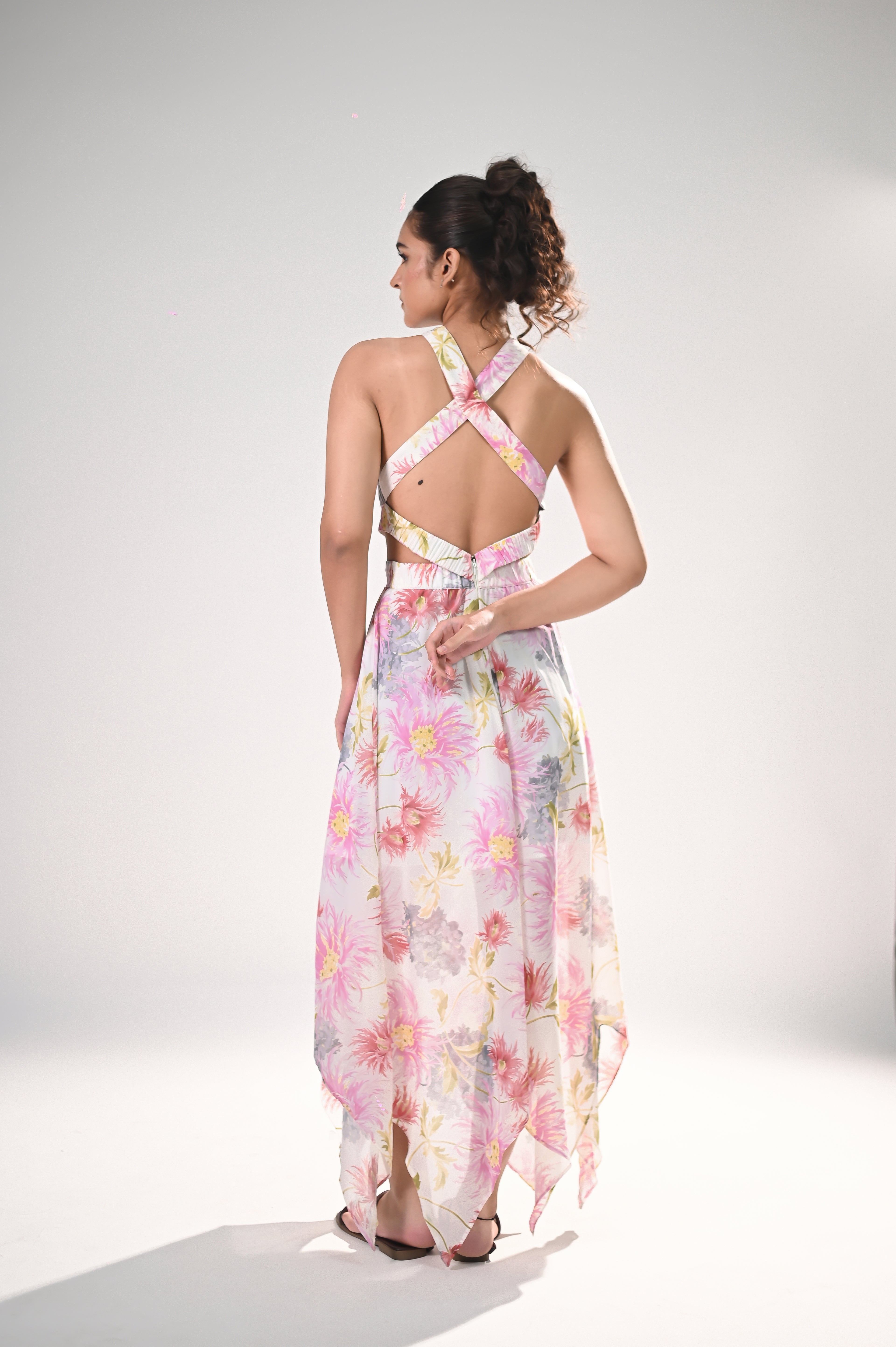 Blooming Grace Asymmetrical Dress