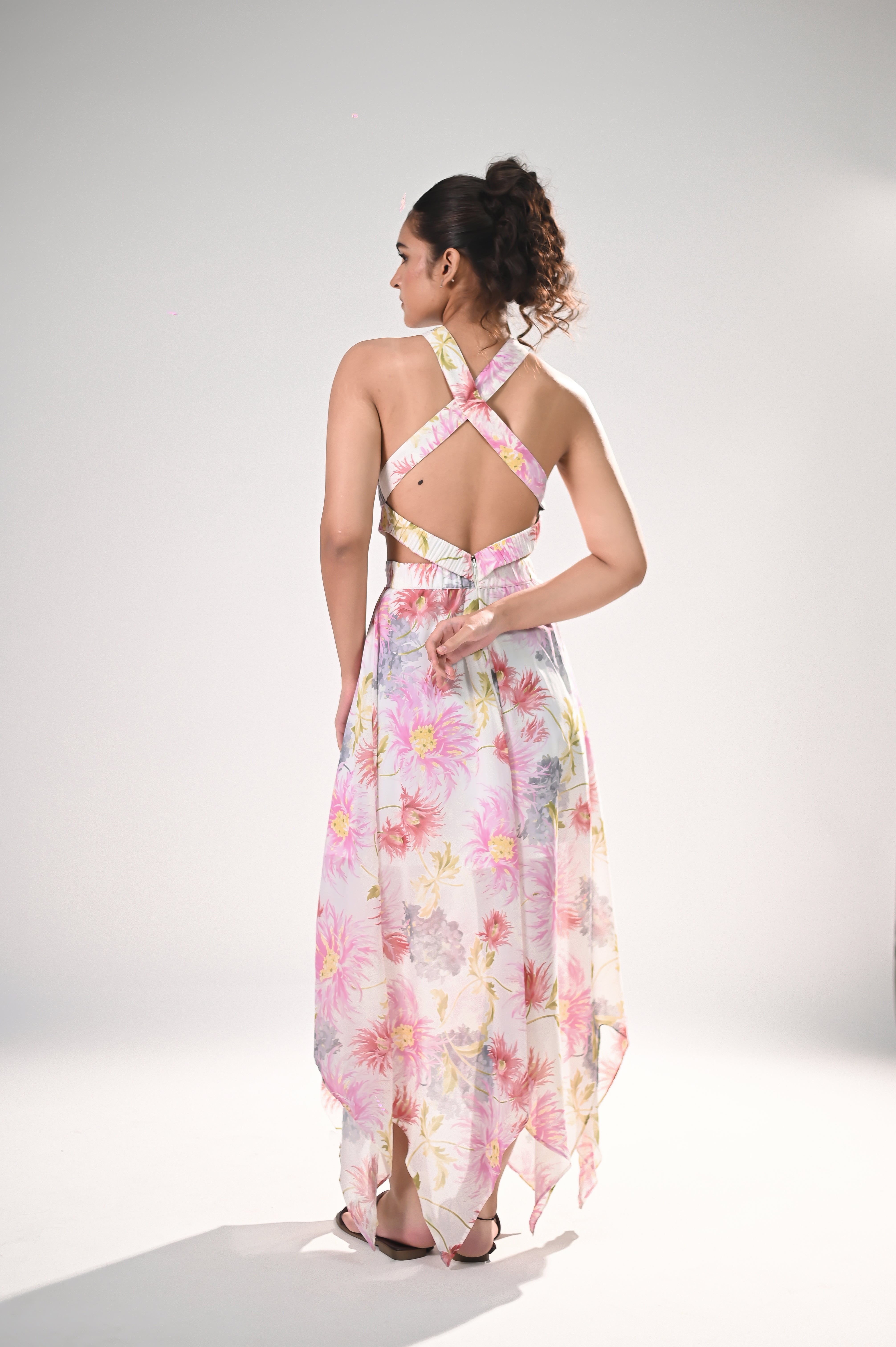 Blooming Grace Asymmetrical Dress