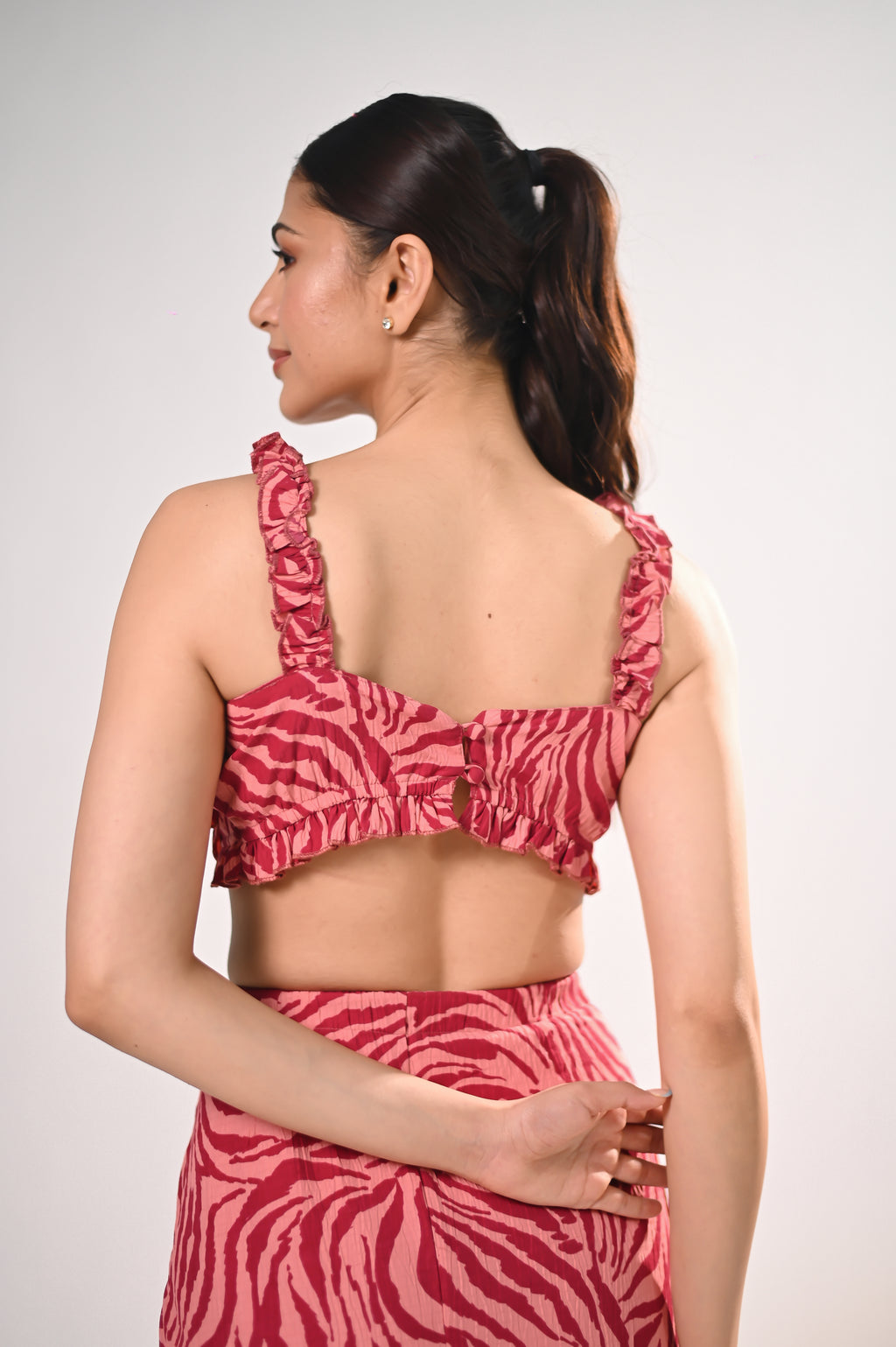 Hot Pink Zebra Maxi Co-ord Set